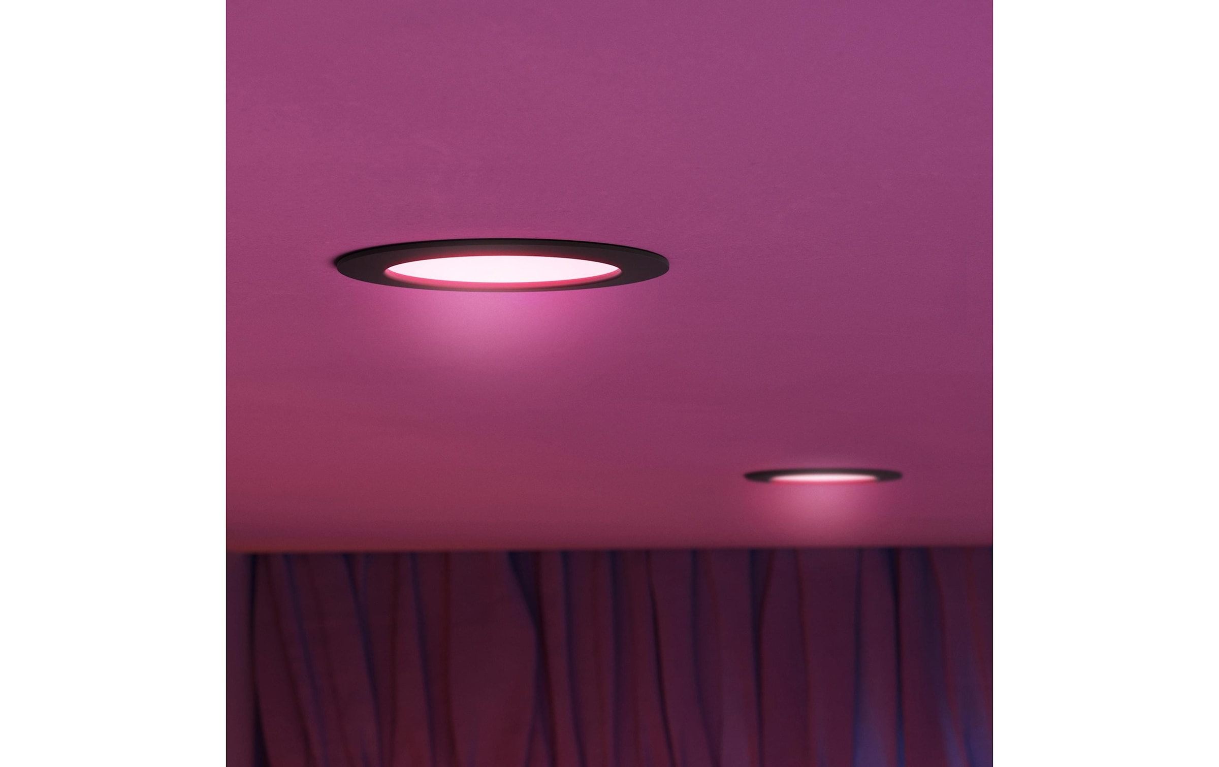 Philips Hue Plafonnier »Philips Hue Deckenleuchte WCA Slim Recessed Light L « RVB | blanc chaud - blanc froid