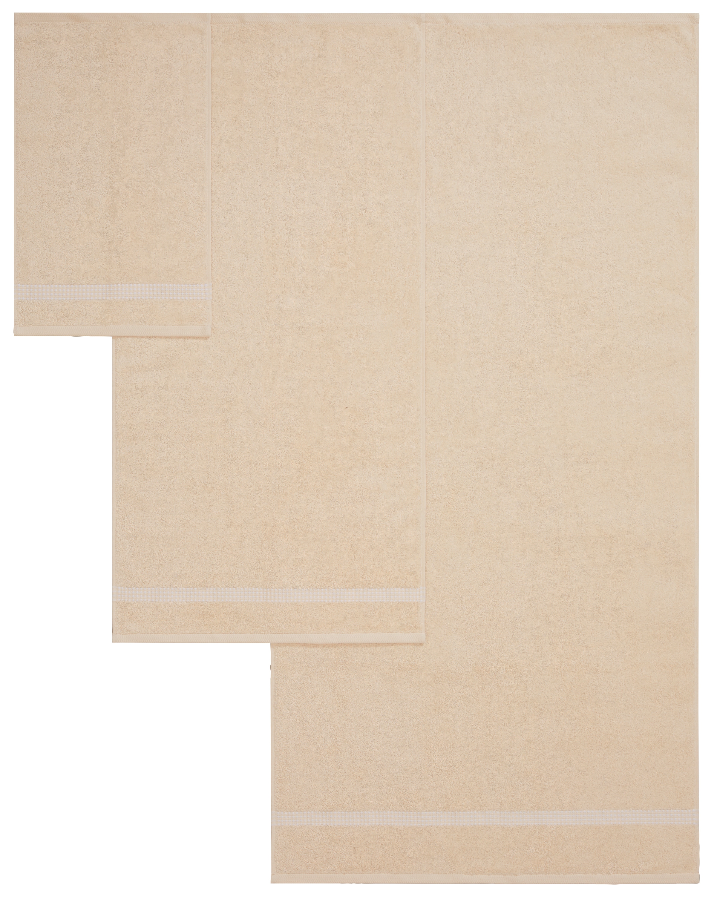 my home Handtuch Set »Kapra, Premium Handtücher, 100% Baumwolle, 500 gr/m², 10-tlg.« Set 10 Stk. Frottier 2 Duschtücher, 4 Handtücher, 4 Gästehandtücher, 5 Jahre Garantie