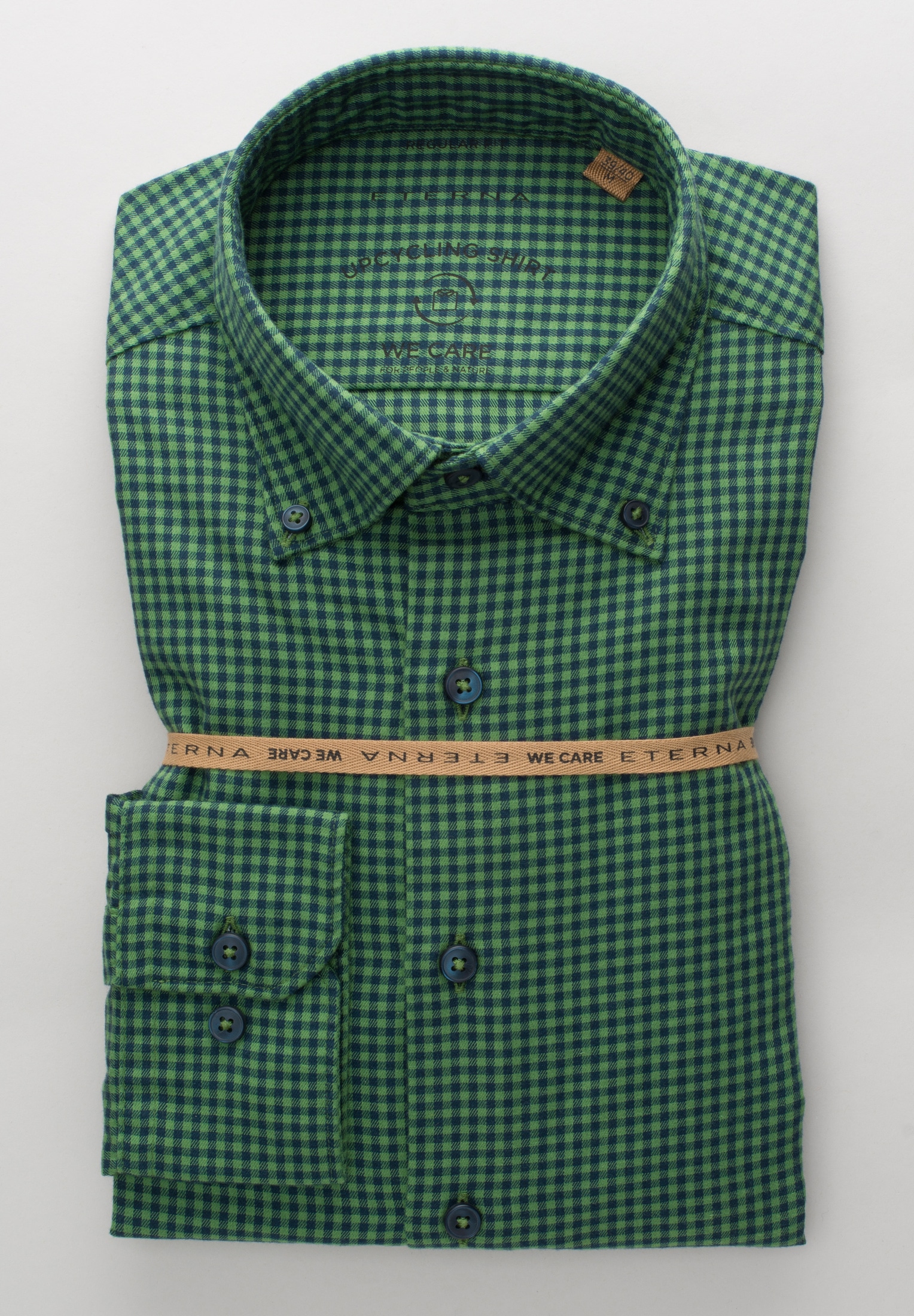 Eterna Langarmhemd »REGULAR FIT« EASY IRON (bügelleicht)