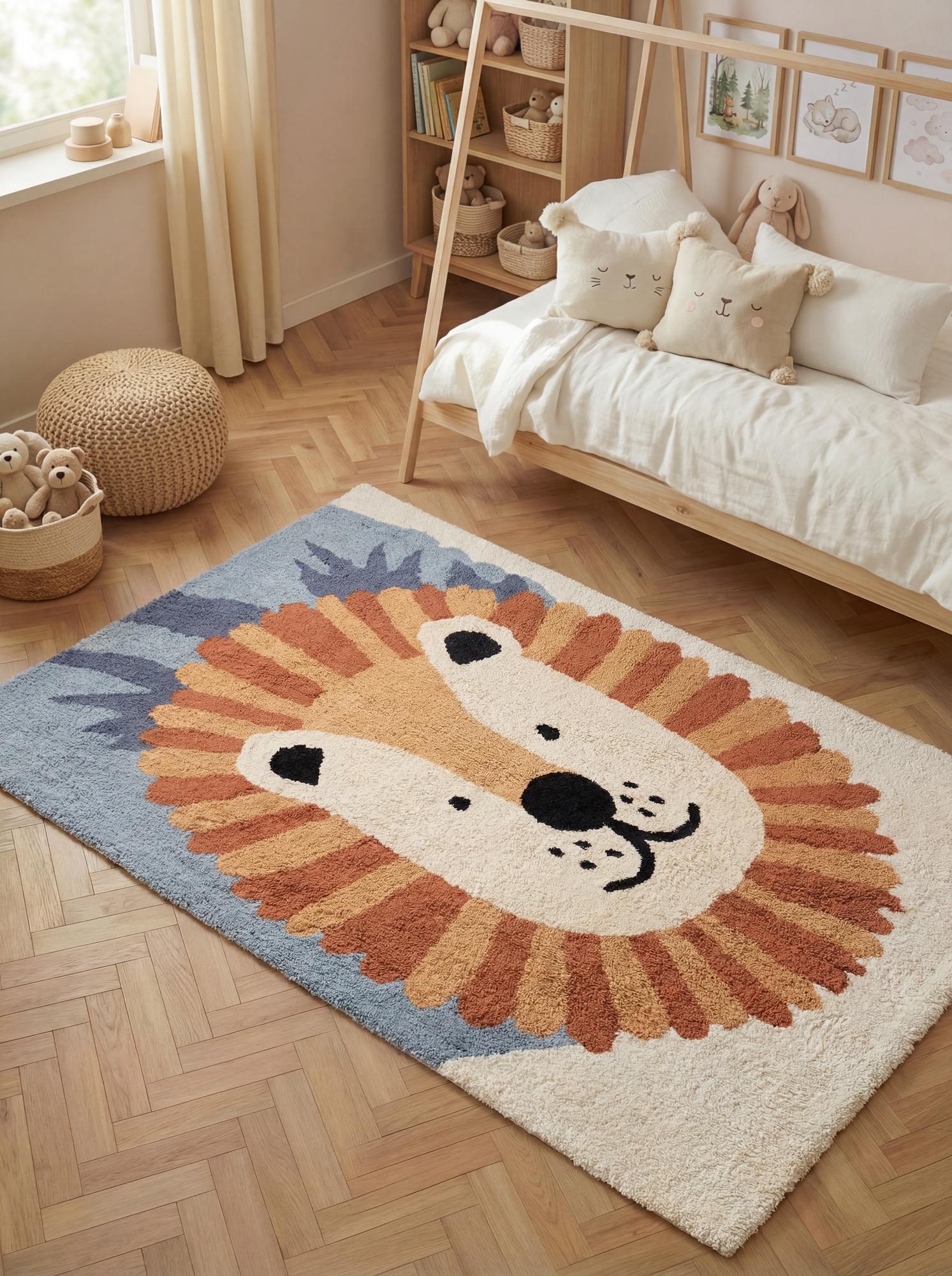 HANSE Home Kinderteppich »Samba« rechteckig 10 mm Höhe Waschbar, Handgemacht, Baumwolle, Rutschfest Spielteppich Kinderzimmer