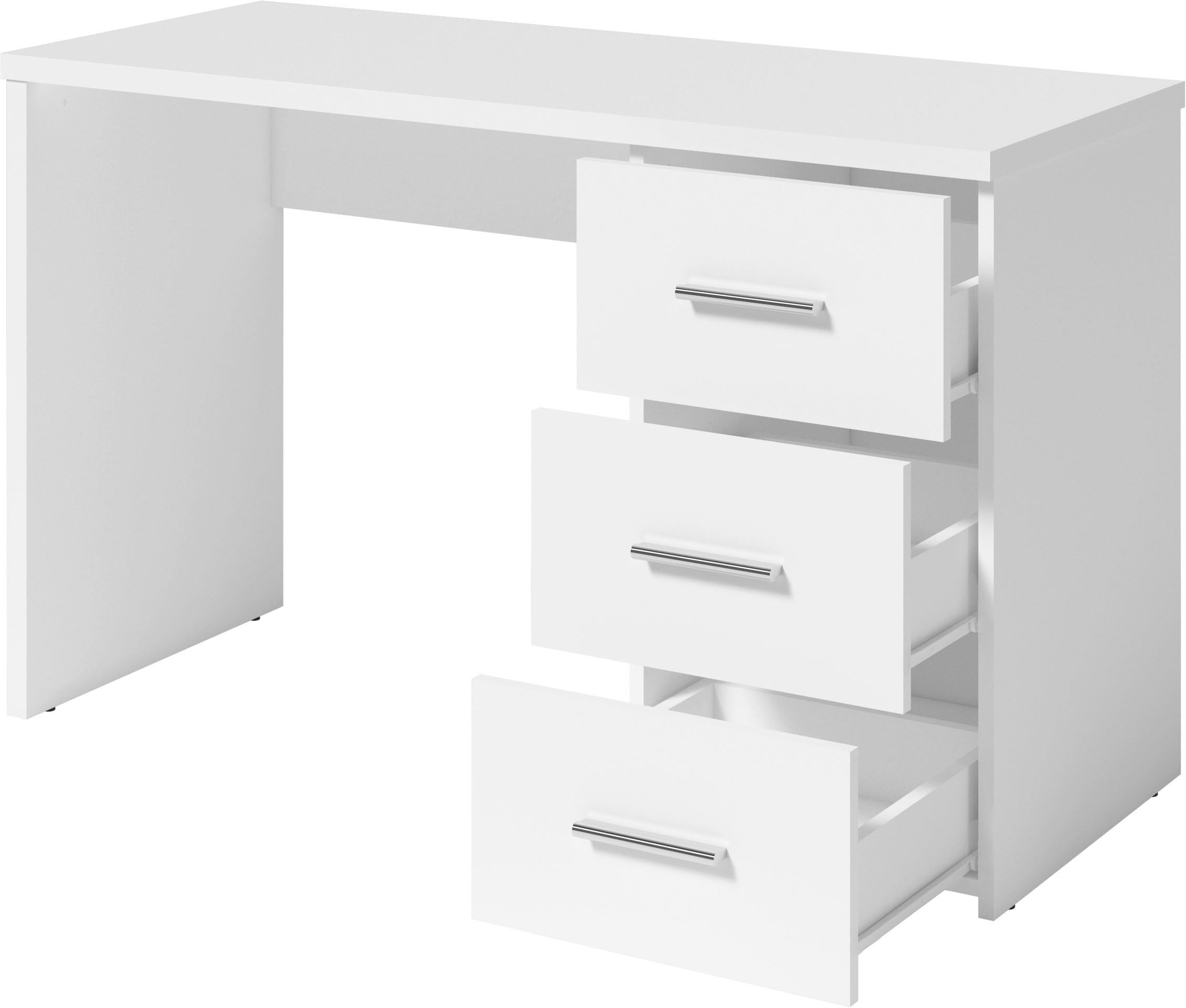 Home affaire Schreibtisch »Zion« Computertisch mit 3 Schubladen, Breite 120 x 50 cm