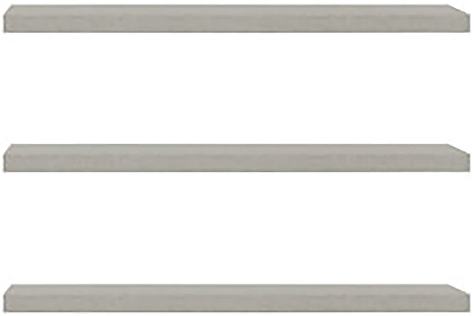 FORTE Tablette de rangement étagères 2,2 cm d’épaisseur, commandables en option, lot de 3