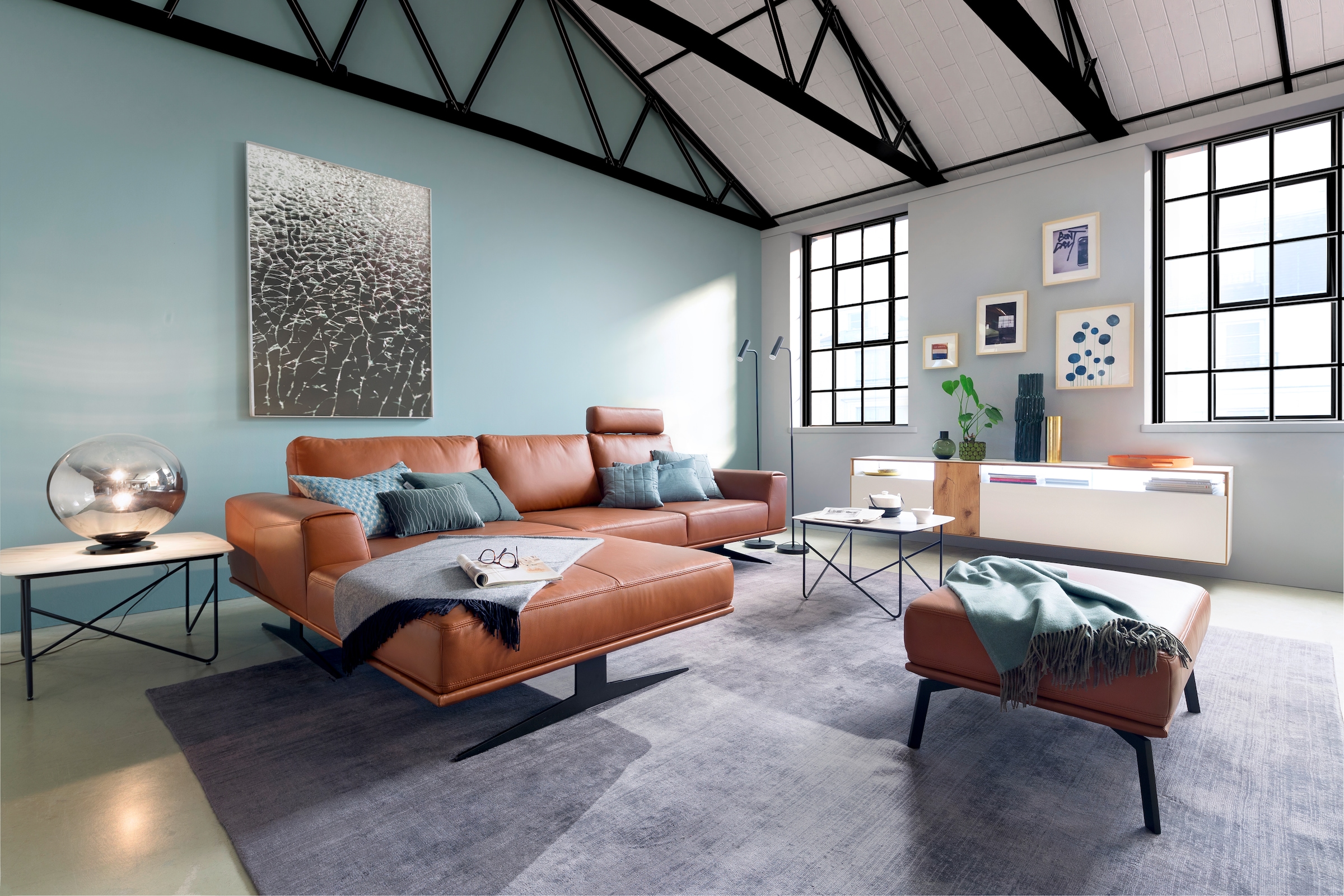 SCHÖNER WOHNEN-Kollektion Teppich »Alessa« rechteckig 5 mm Höhe Viskose, Wohnzimmer