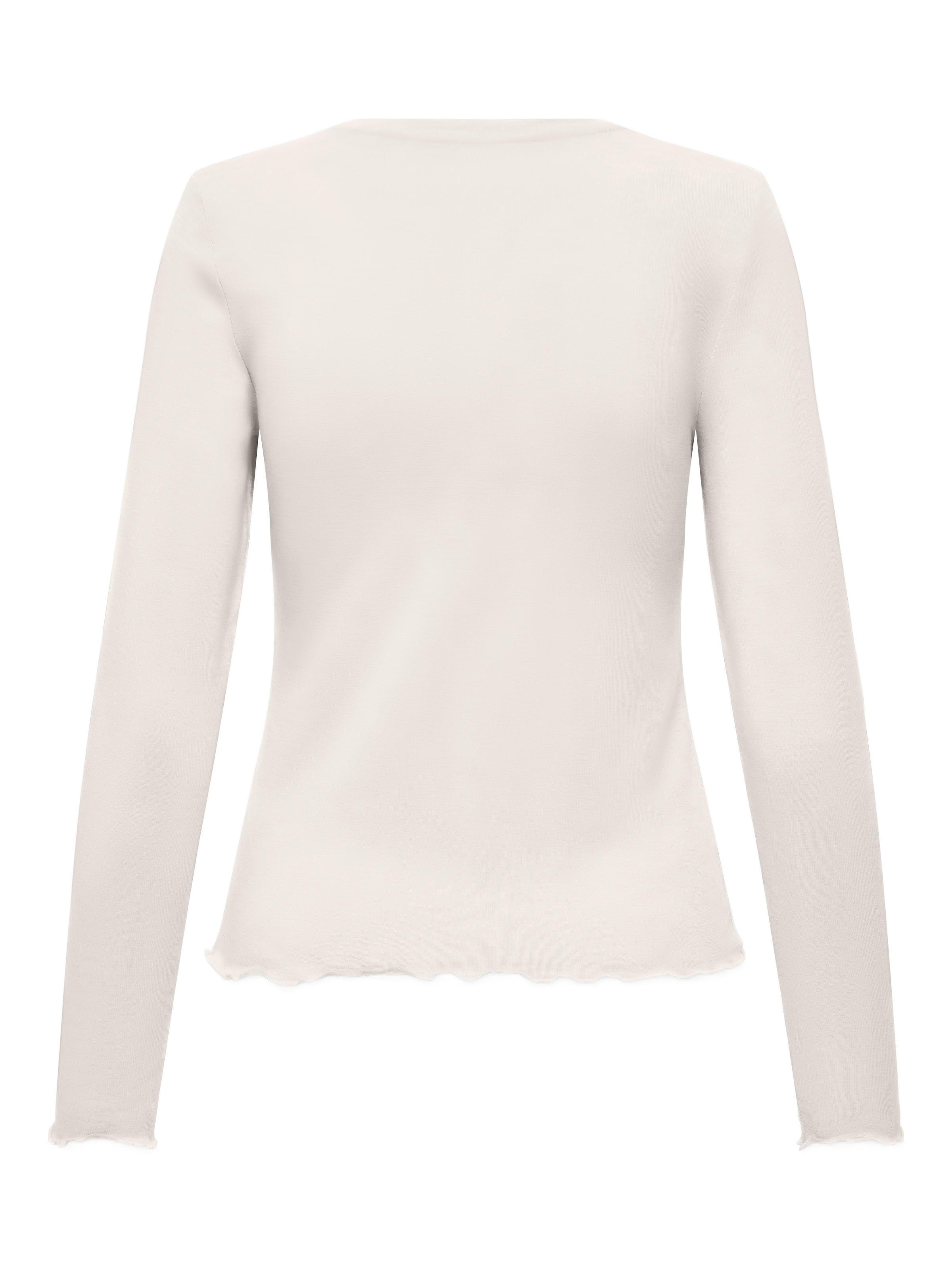 ONLY T-shirt à manches longues »ONLVIRRO O NECK L/S TOP BOX JRS« mélange de matériaux, coupe régulière