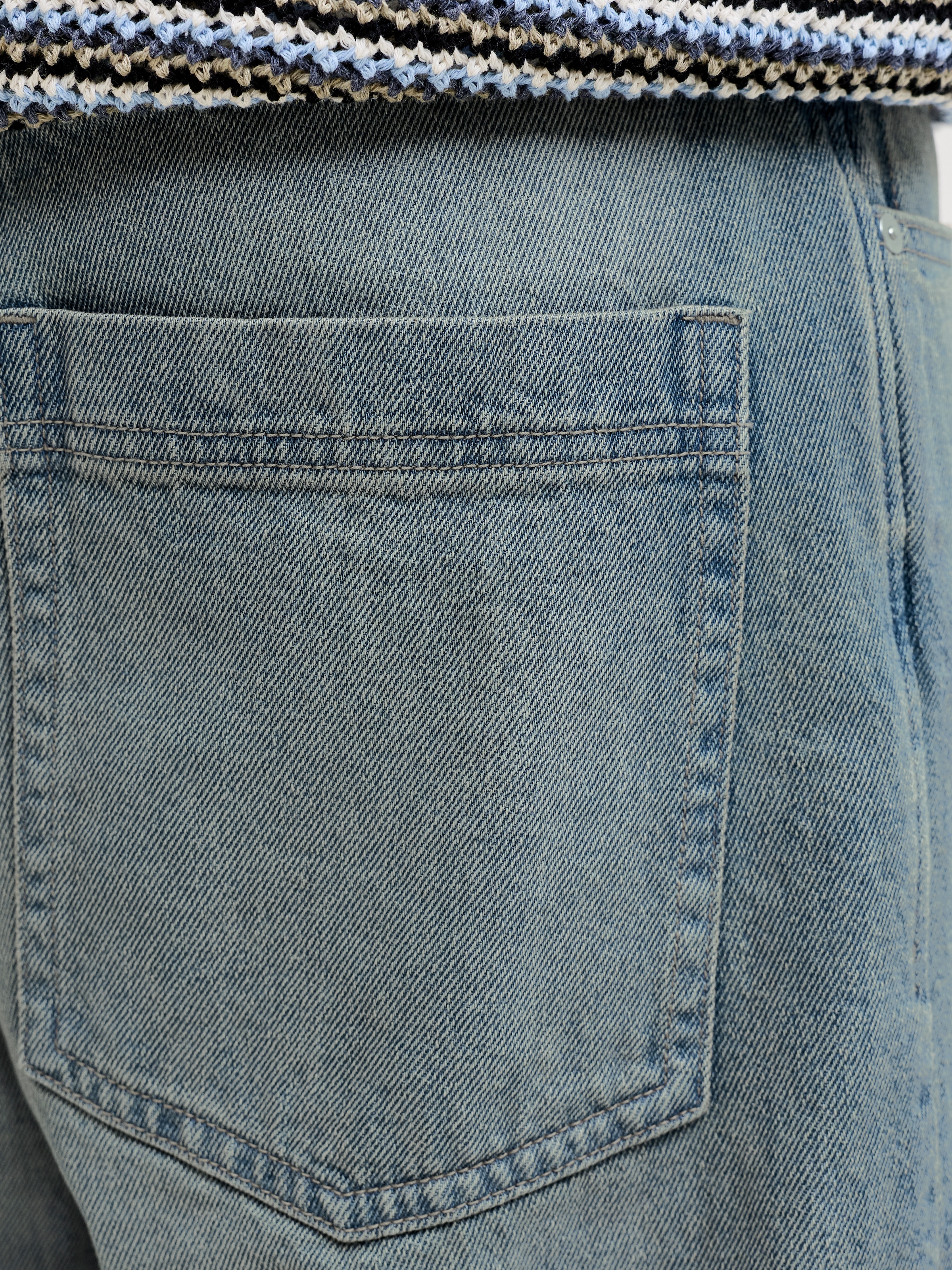 Jack & Jones Short en jean »JJIALEX JJCREW SHORTS AT 249 ST LN« coton, baggy fit