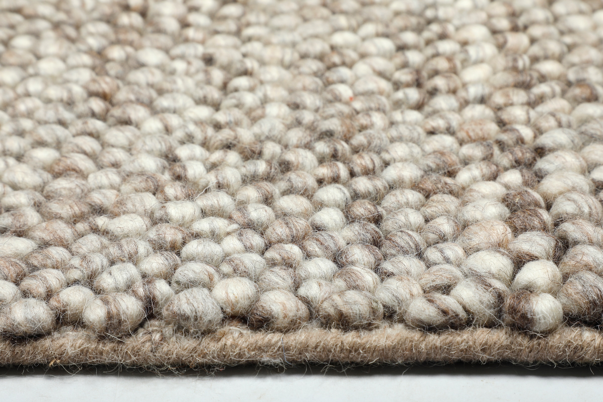 GOODproduct Wollteppich »Wolly, Wolle, in Standard und Premium Qualität« rechteckig 14 mm Höhe handgewebt, Handweb Teppiche, Skandi, Wohnzimmer, Schlafzimmer