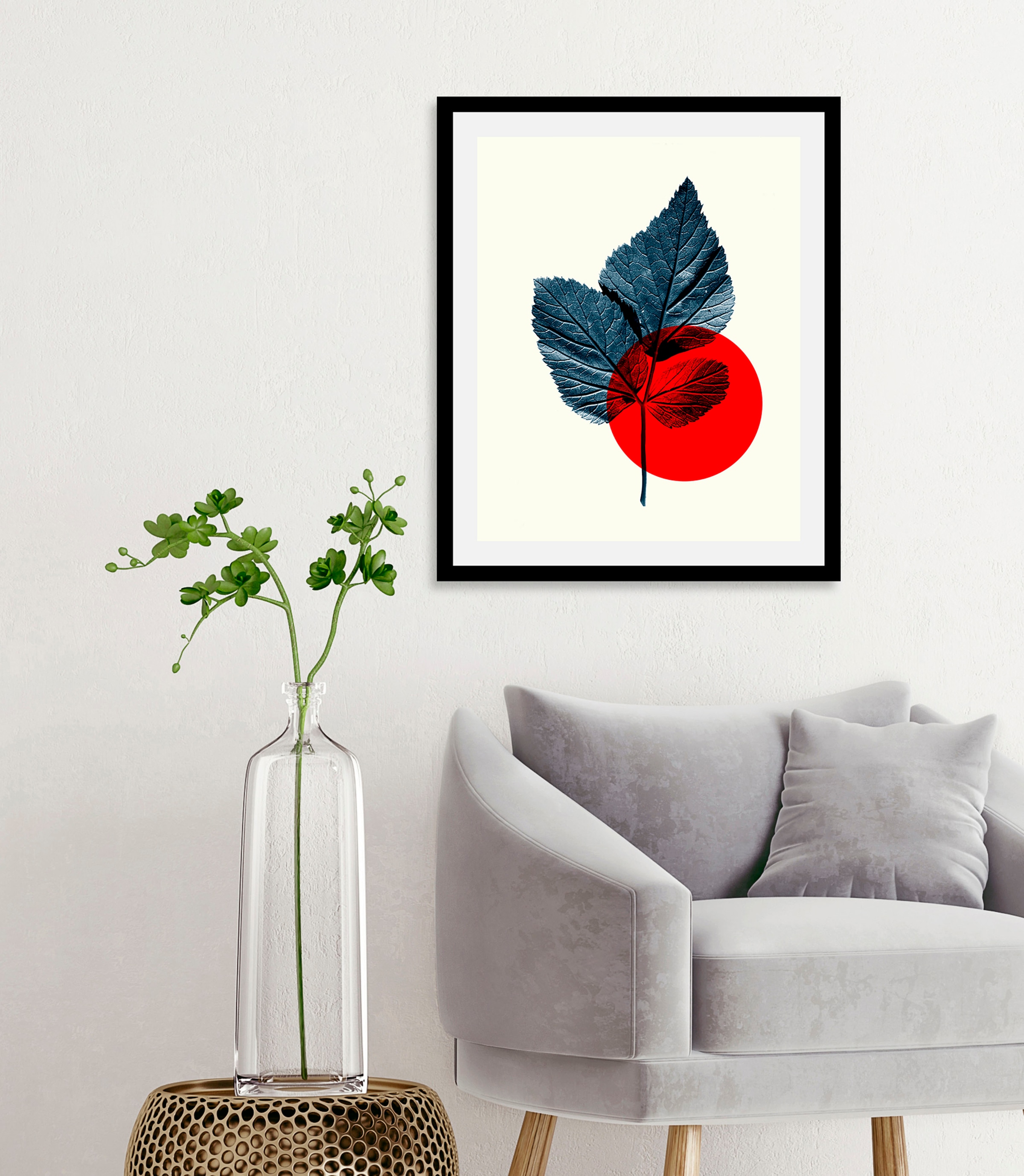 queence Bild »Focus« Abstrakt | Art | Figuren | Pflanzen | Pflanzenbilder 1 Stk. tlg. gerahmt