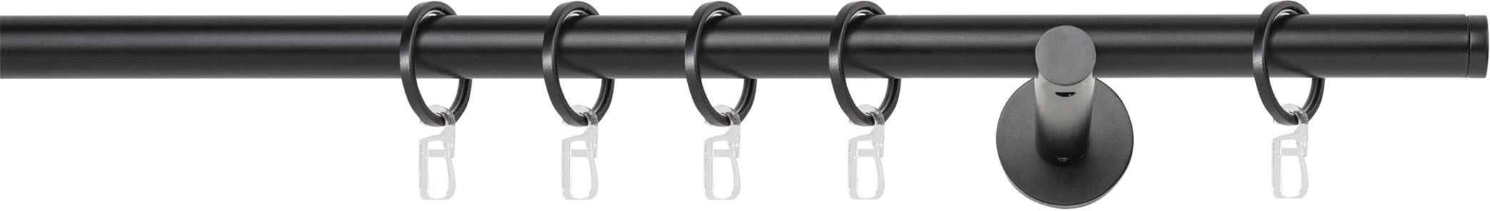 mydeco Tringle à rideaux »20mm Match Wandträger 12 cm« 1 läufig-läufig Fixmass