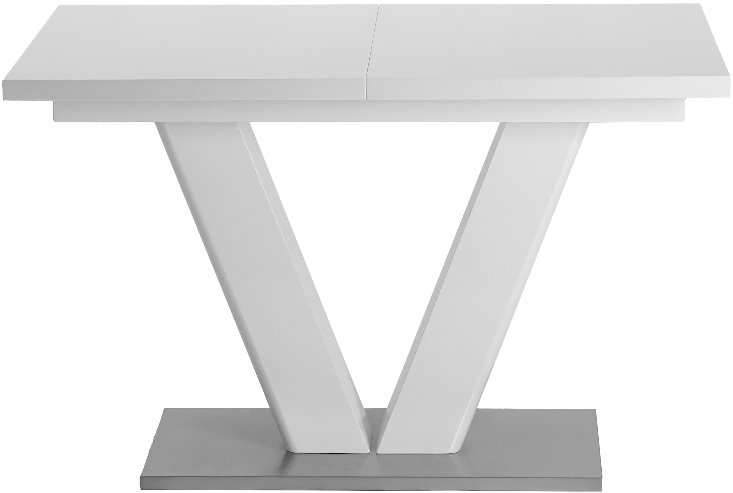 GOODproduct Essgruppe »Elbach, TOPSELLER!, OTTOs Choice« Set, 5 Stk. tlg. ausziehbar 120-160 cm, Hochglanz, Tischgruppe Freischwinger