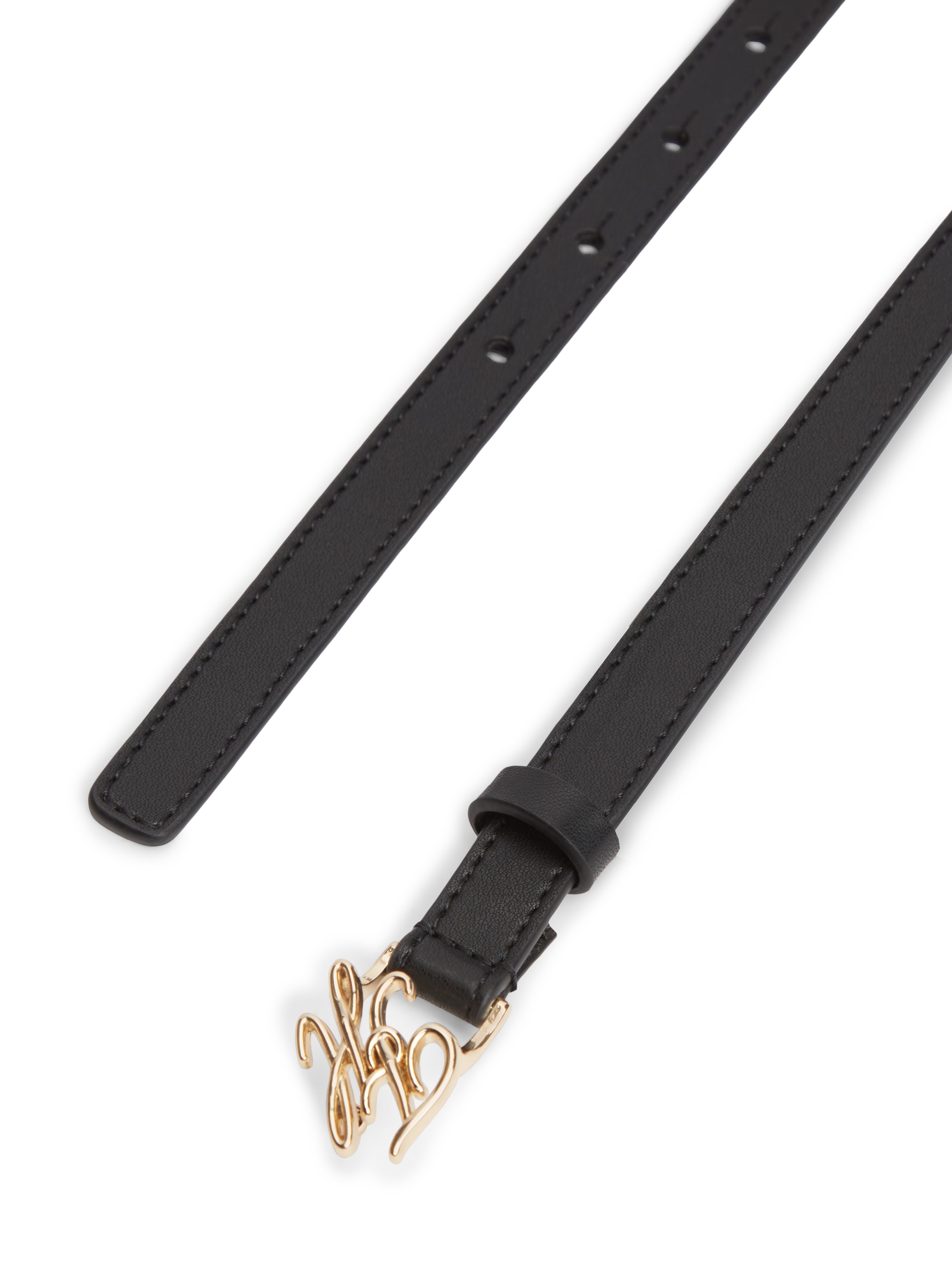 Tommy Hilfiger Ceinture en cuir »SCRIPT 1.5 cm breit« Grössenverstellbar durch Schnalle
