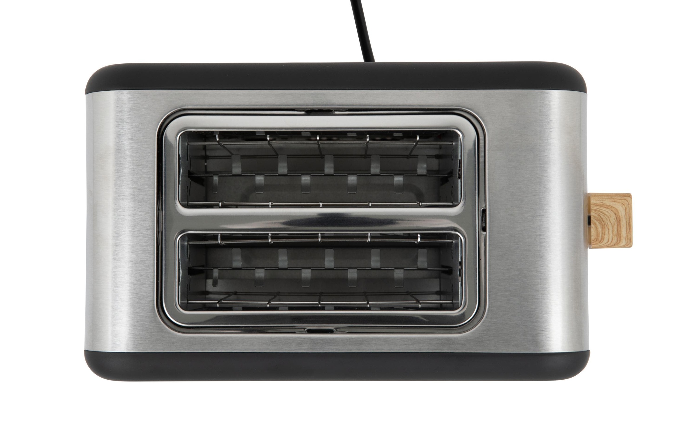 FURBER Toaster »Toaster Schwarz/Holz« für 2 Scheiben 850 W