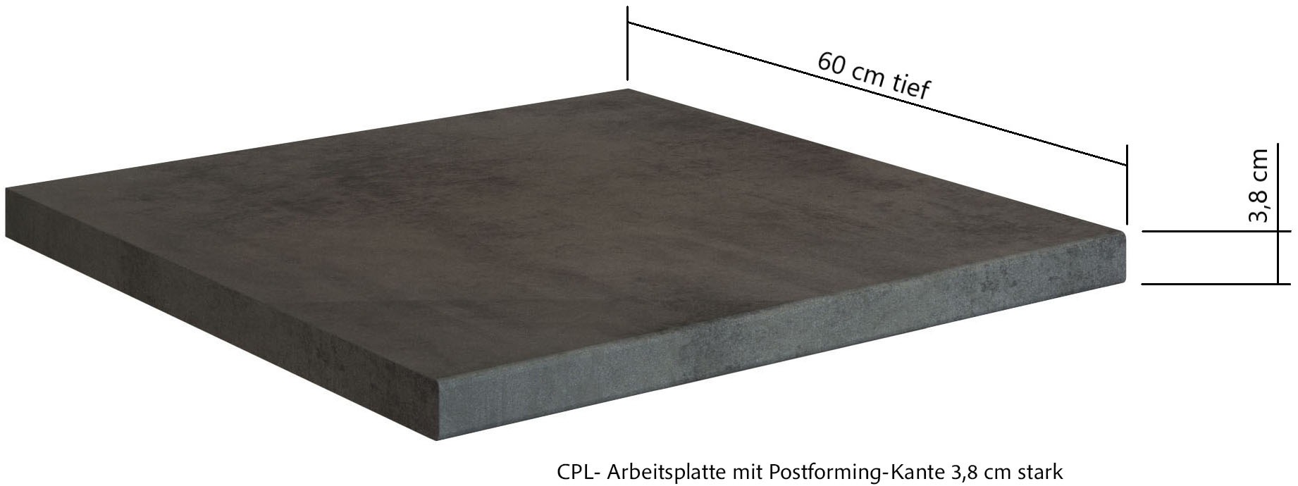 KOCHSTATION Küchenzeile »KS-Lagos, Breite 300 cm, wahlweise mit E-Geräten« GK-oder Induktionskochfeld, Spüle in edelstahl oder schwarz
