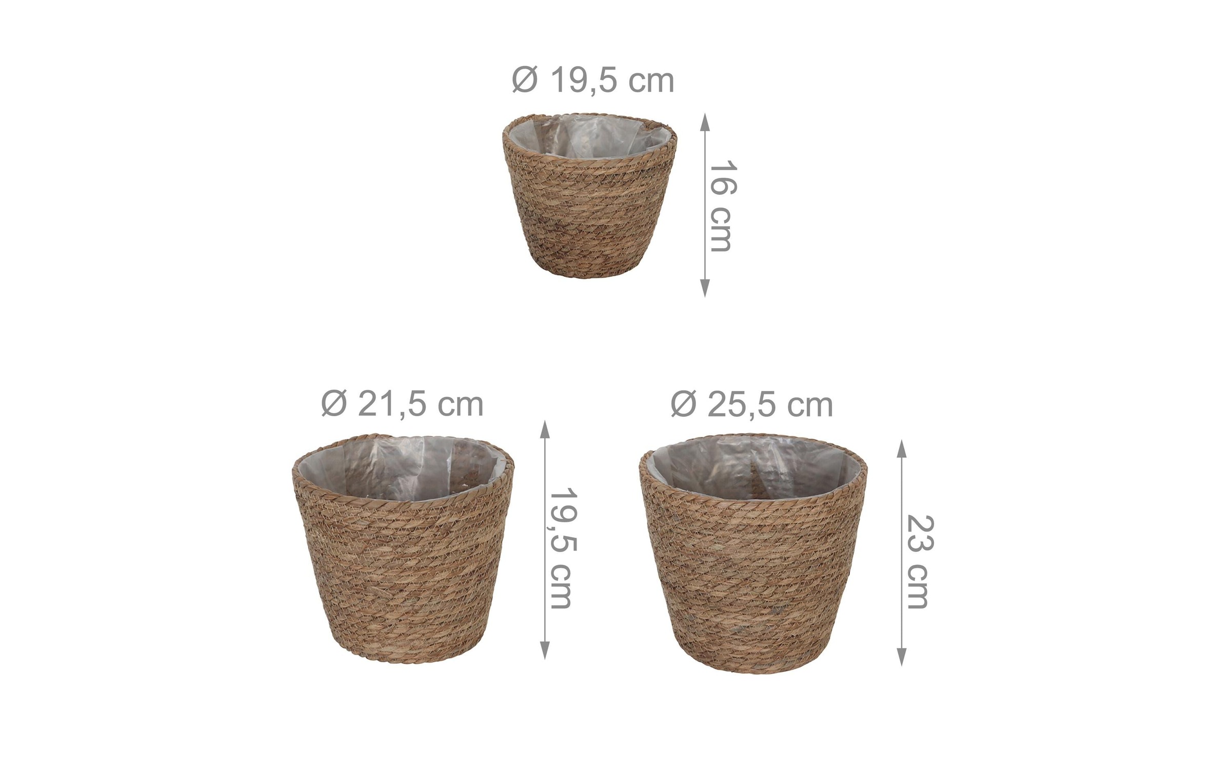 relaxdays Pot de fleurs »3er Set«