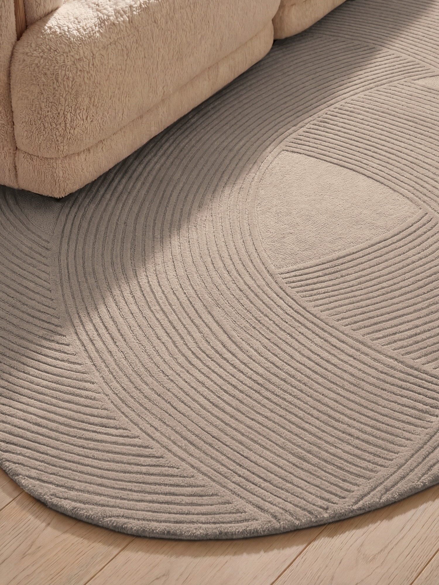 Ted Baker Tapis en laine »Wollteppich Victoria« Rectangulaire 18 mm Höhe tapis naturel laine, design relief, salon, chambre