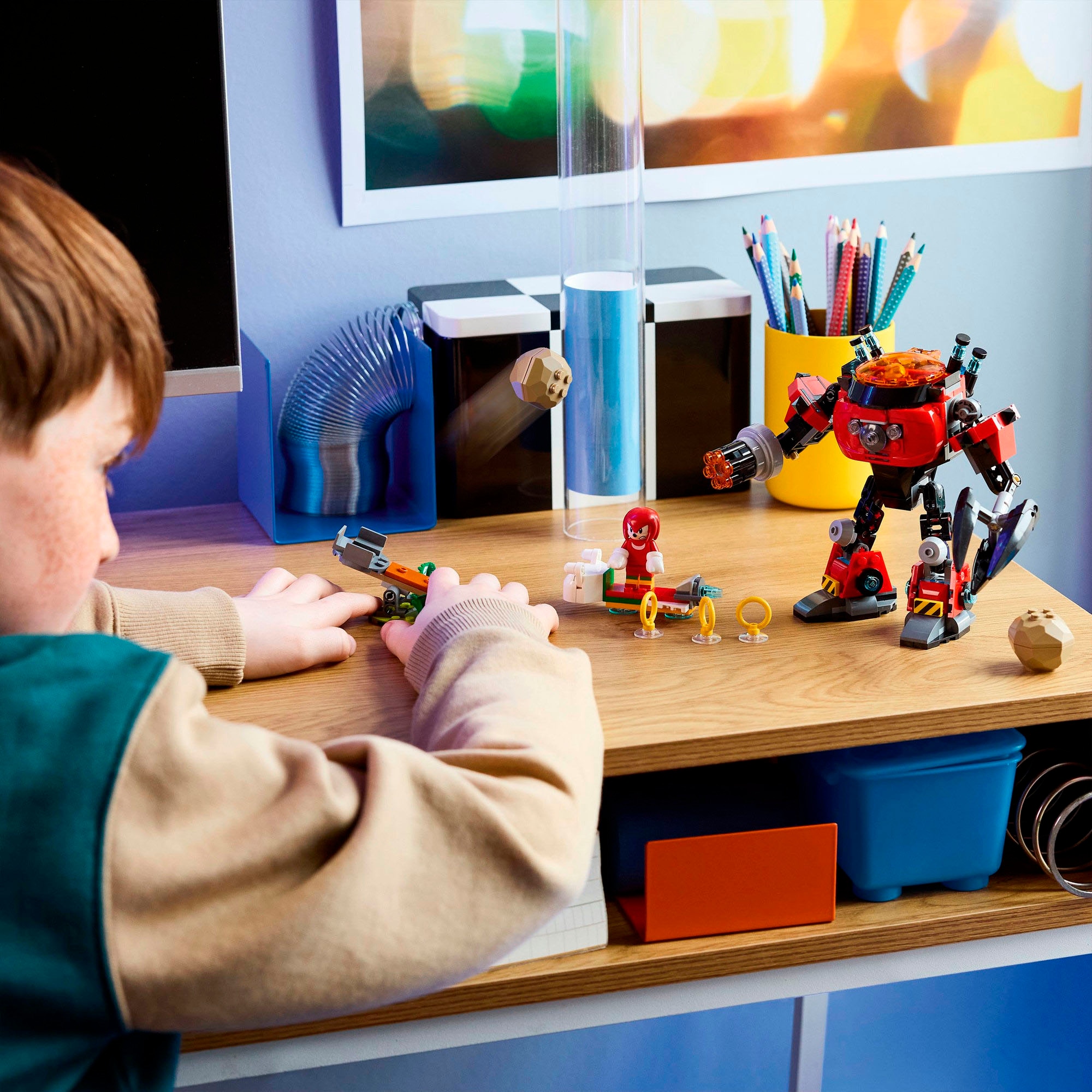 LEGO® Pions de construction »Knuckles vs. Dr. Eggmans Egg Crusher Mech (77005), LEGO Sonic« fabriqué en Europe