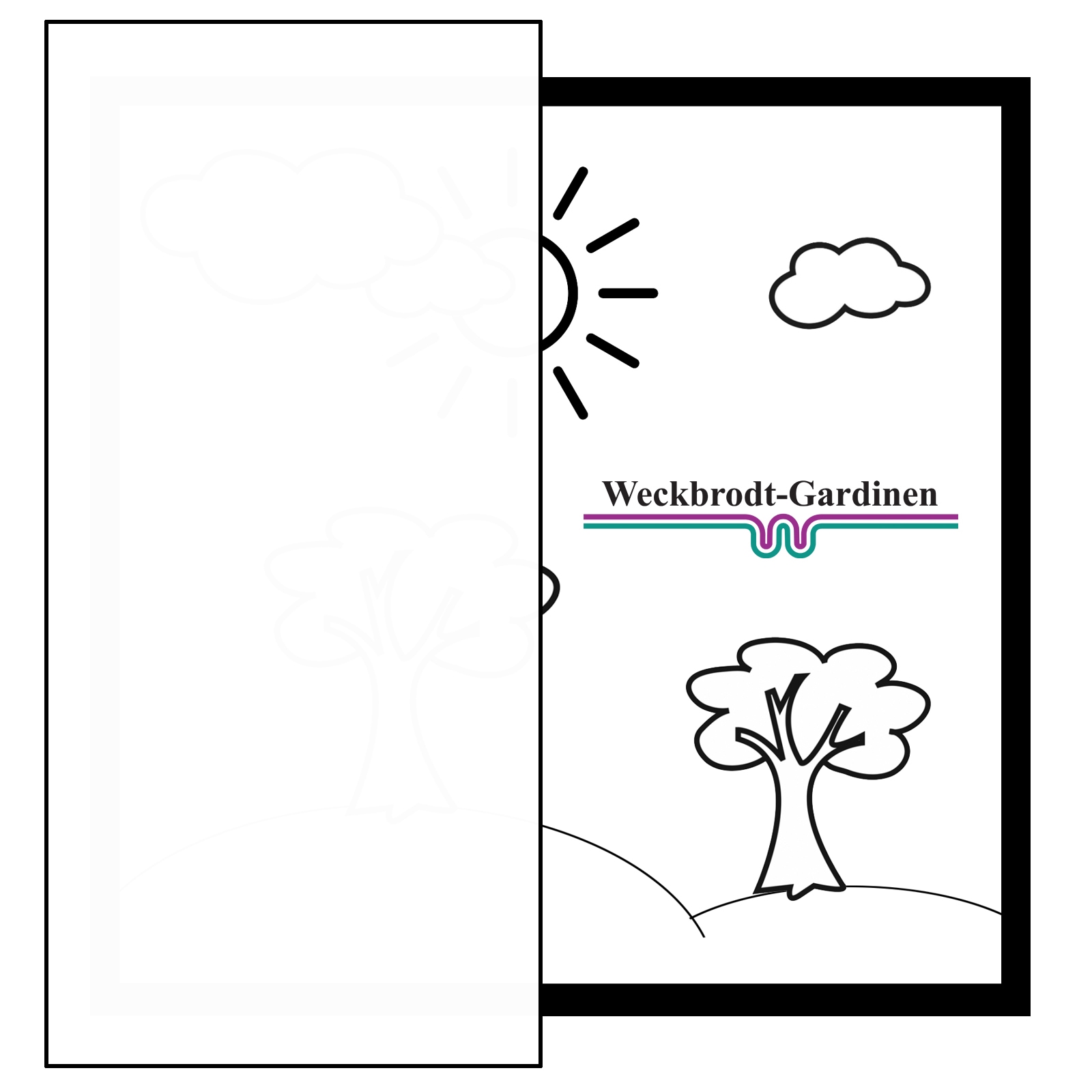 Weckbrodt Vorhang »Kilian« Kräuselband 2 Stk. tlg. Gardine, Store, Dekoschal, blickdicht