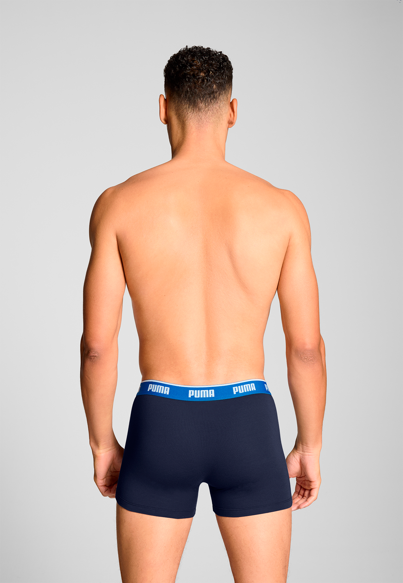 PUMA Boxers »PUMA MEN EVERYDAY BASIC BOXERS 3P« 3er Pack,  Komfortabler elastischer Logobund