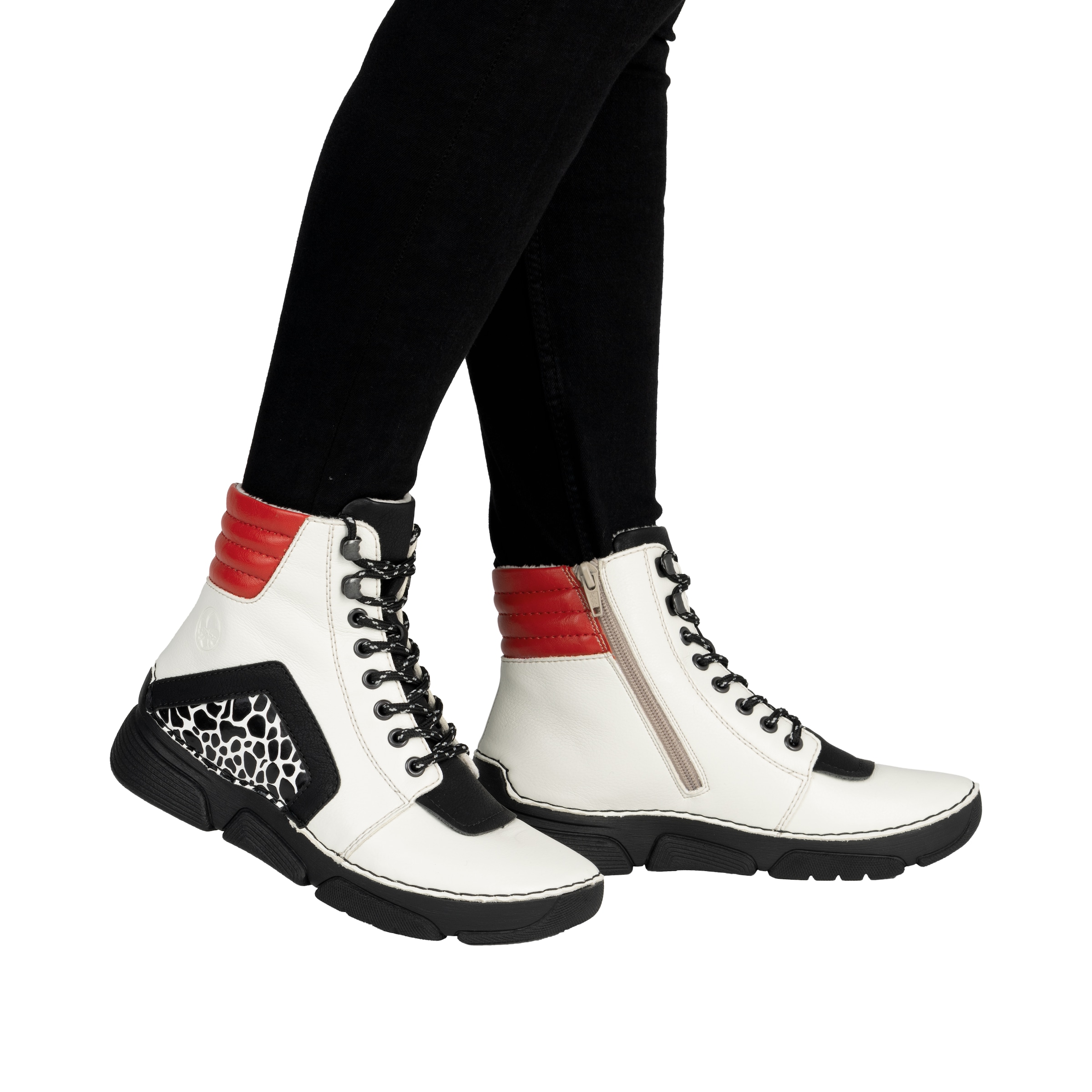 Rieker Sneakerboots  Schnürboots, Schnürstiefelette mit zusätzlichem Innenreissverschluss