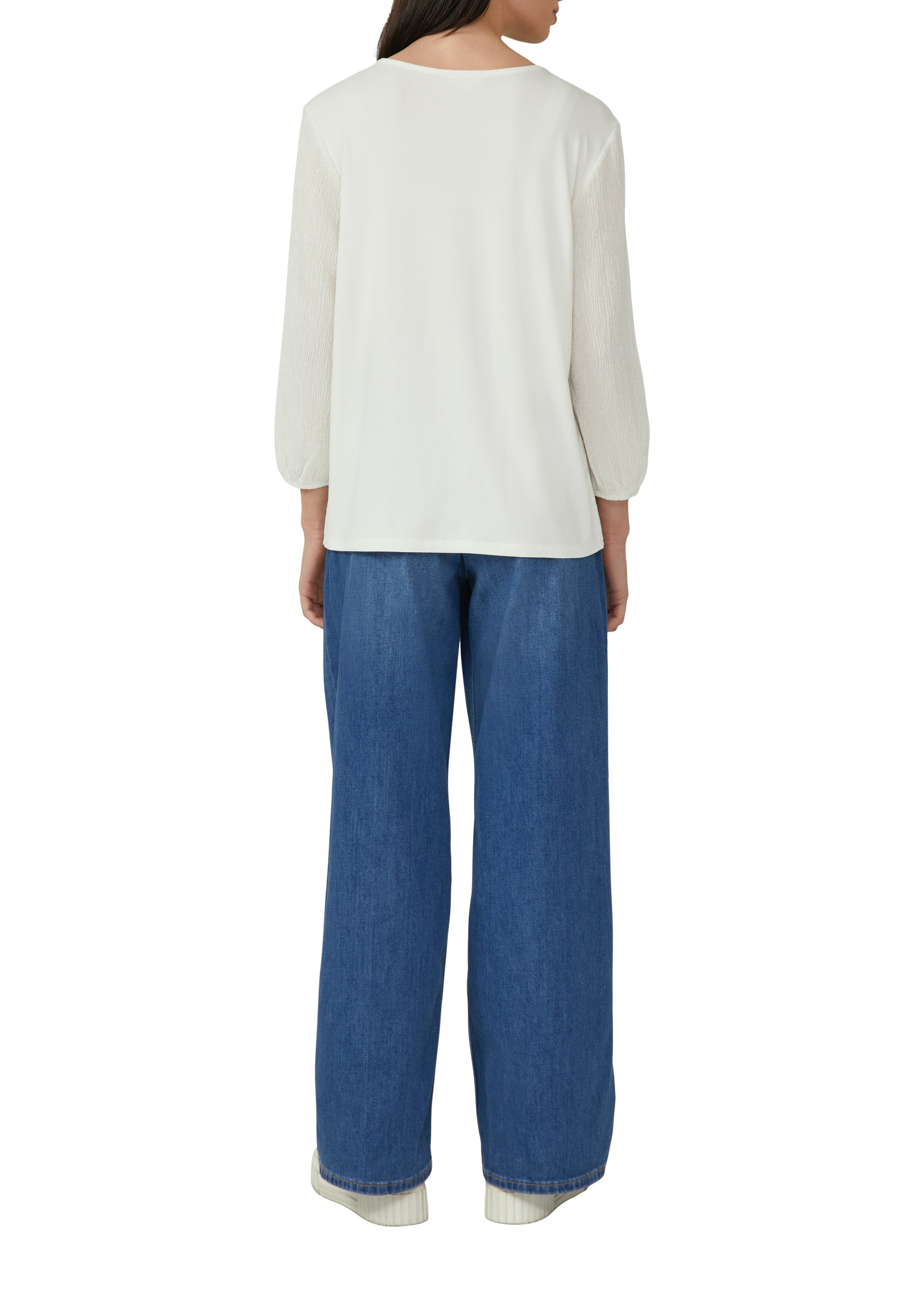 s.Oliver 3/4-Arm-Shirt mit V-Ausschnitt