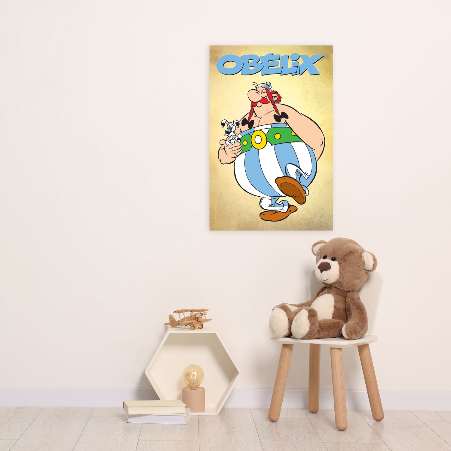 LuckyLinde Leinwandbild »Obelix und Idefix« Fantasy | Figuren | Film | Filmfiguren 1 Stk. tlg. Canvasbild Wanddeko Bild zum Film "Kampf der Häuptlinge"