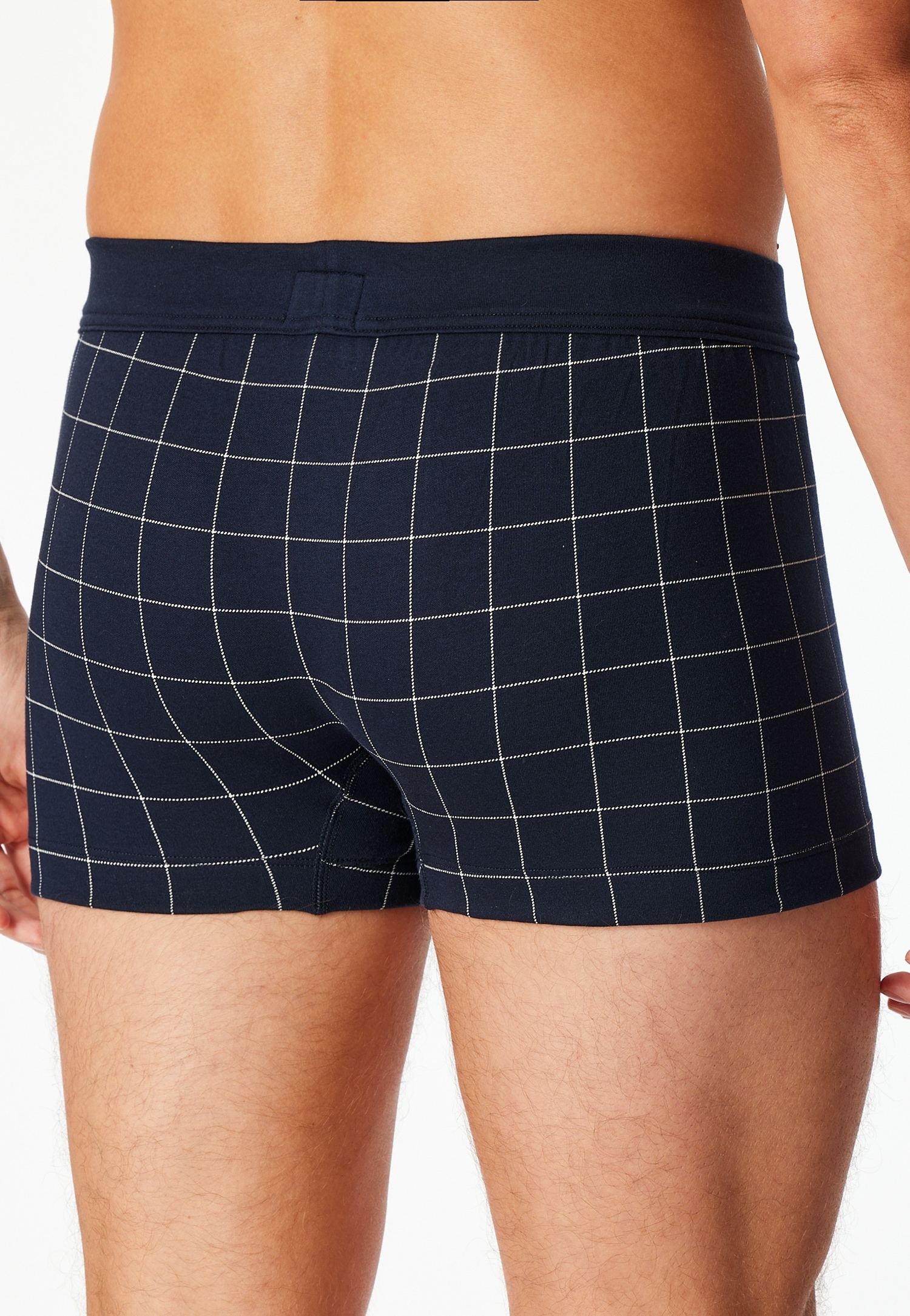 Schiesser Boxers »Fine Interlock« ohne Eingriff, Karo-Muster, Interlock-Qualität