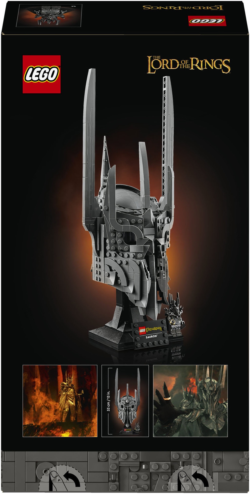 LEGO® Konstruktionsspielsteine »Der Herr der Ringe: Saurons Helm (11373), LEGO Icons«