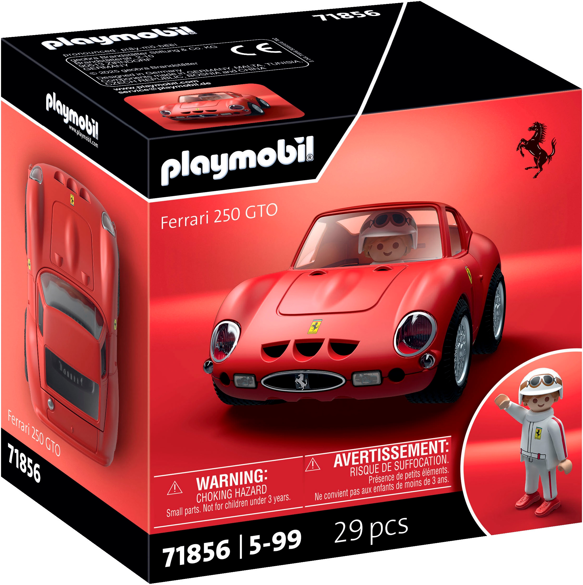 Playmobil® Jeu de construction »PLAYMOBIL X Ferrari 250 GTO (71856), Cars« fabriqué en Europe