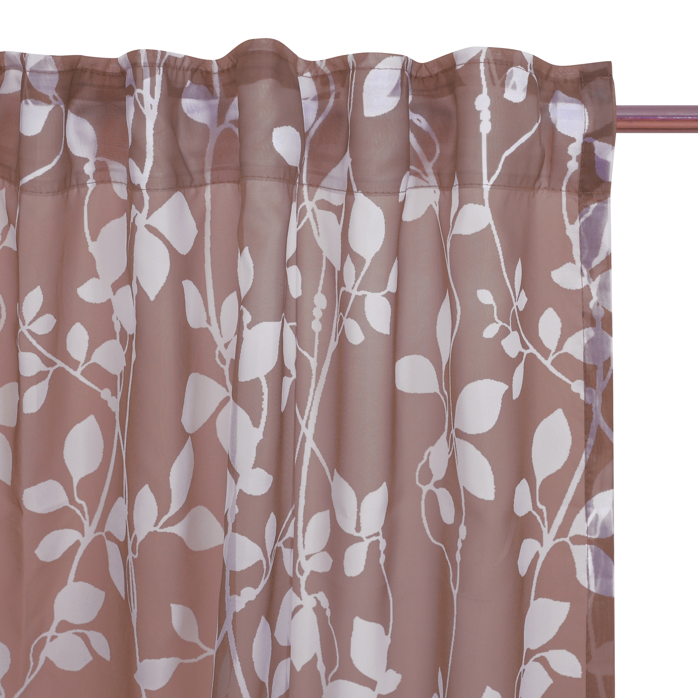 my home Rideau »Issoire« Bande multifonctionnelle 1 cuis tlg. Wohnzimmer, Schlafzimmer, Esszimmer, gemustert und halbtransparent