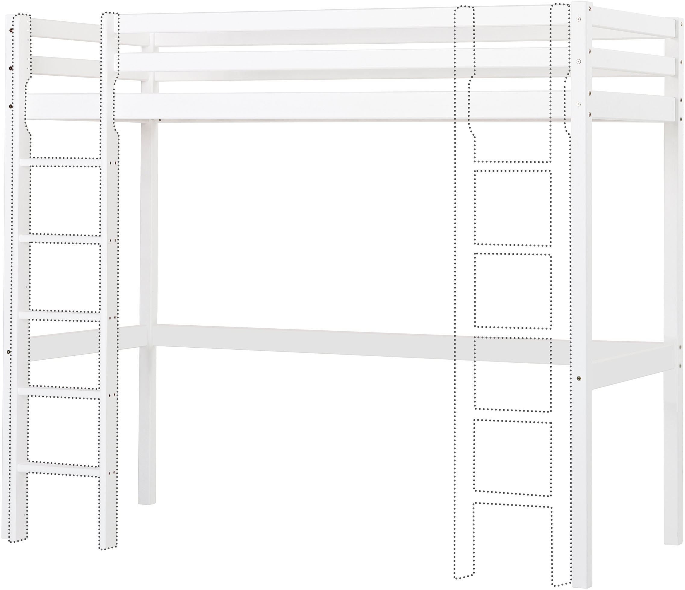 Hoppekids Lit superposé »ECO Dream« 90x200 massif, convertible en lit simple