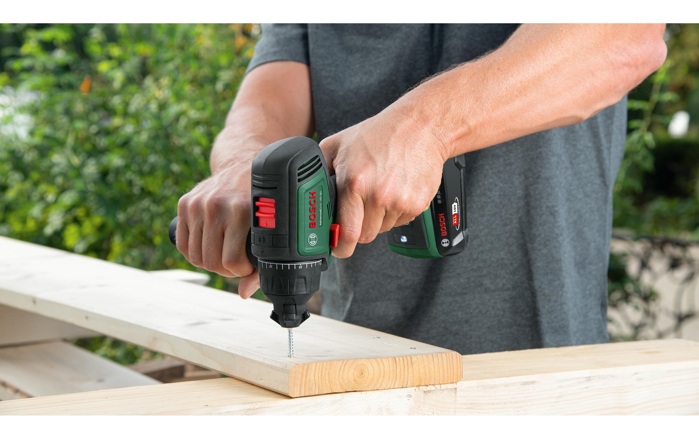 BOSCH Akku-Bohrschrauber »AdvancedDrill 18 V-80 Quicksnap 2 x Akku«