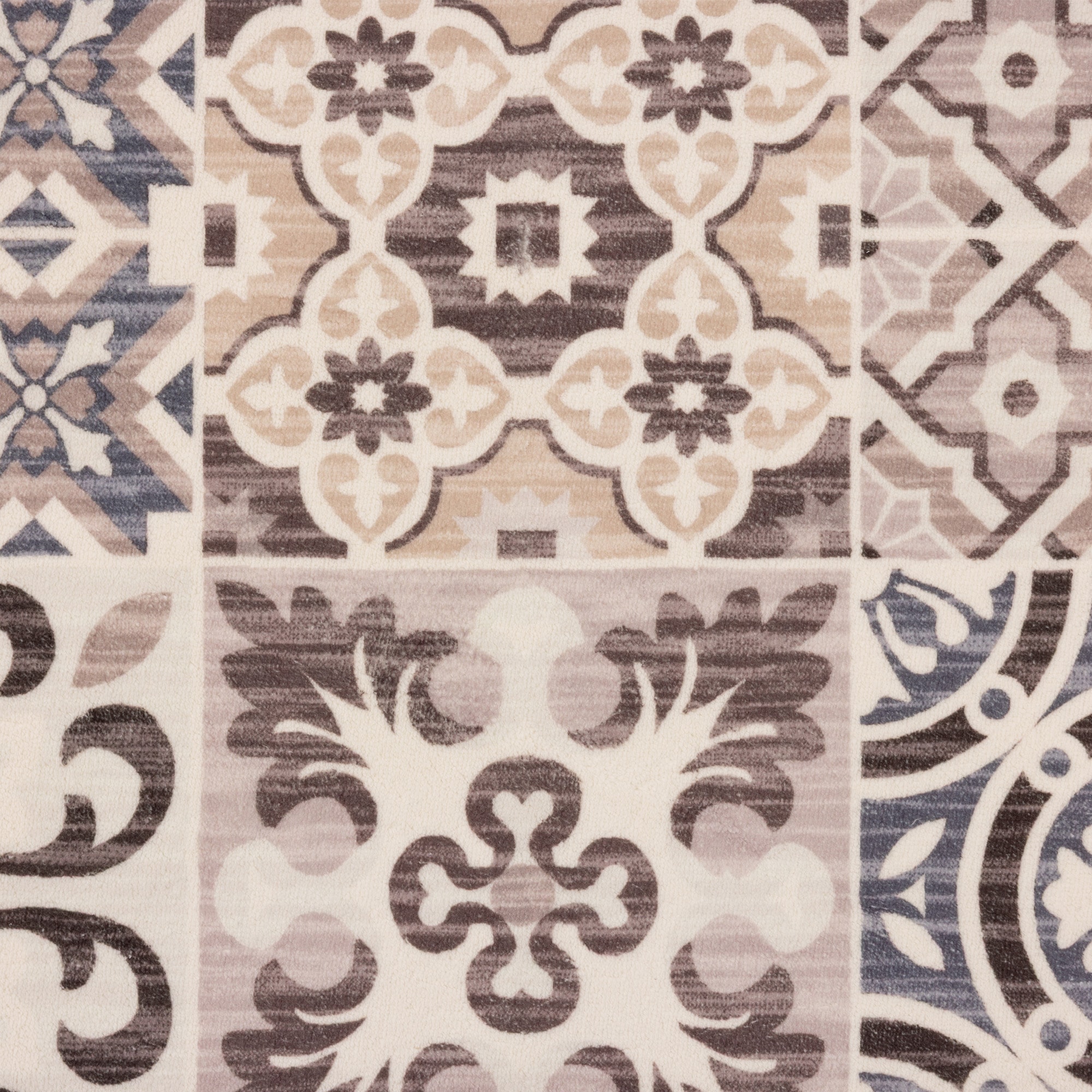 Gino Falcone Tapis de bain »Aquata GF-160, Badvorleger, Badezimmer Teppich« Höhe 7 mm revêtement antidérapant compatible chauffage au sol tapis de bain, imprimé, aspect carreaux, rectangulaire