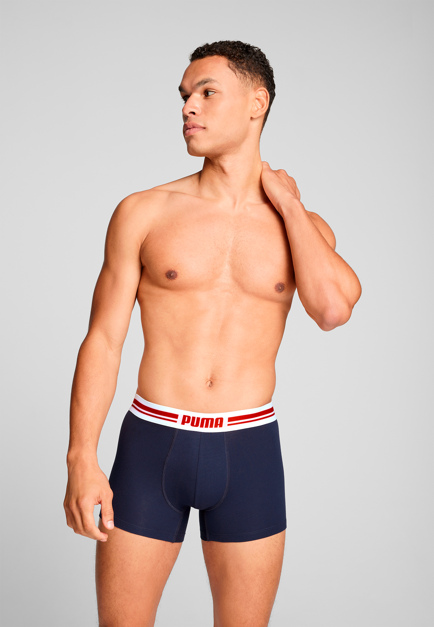 PUMA Boxers »PUMA MEN EVERYDAY PLACED LOGO BOXERS 2P« avec bande tissée logo