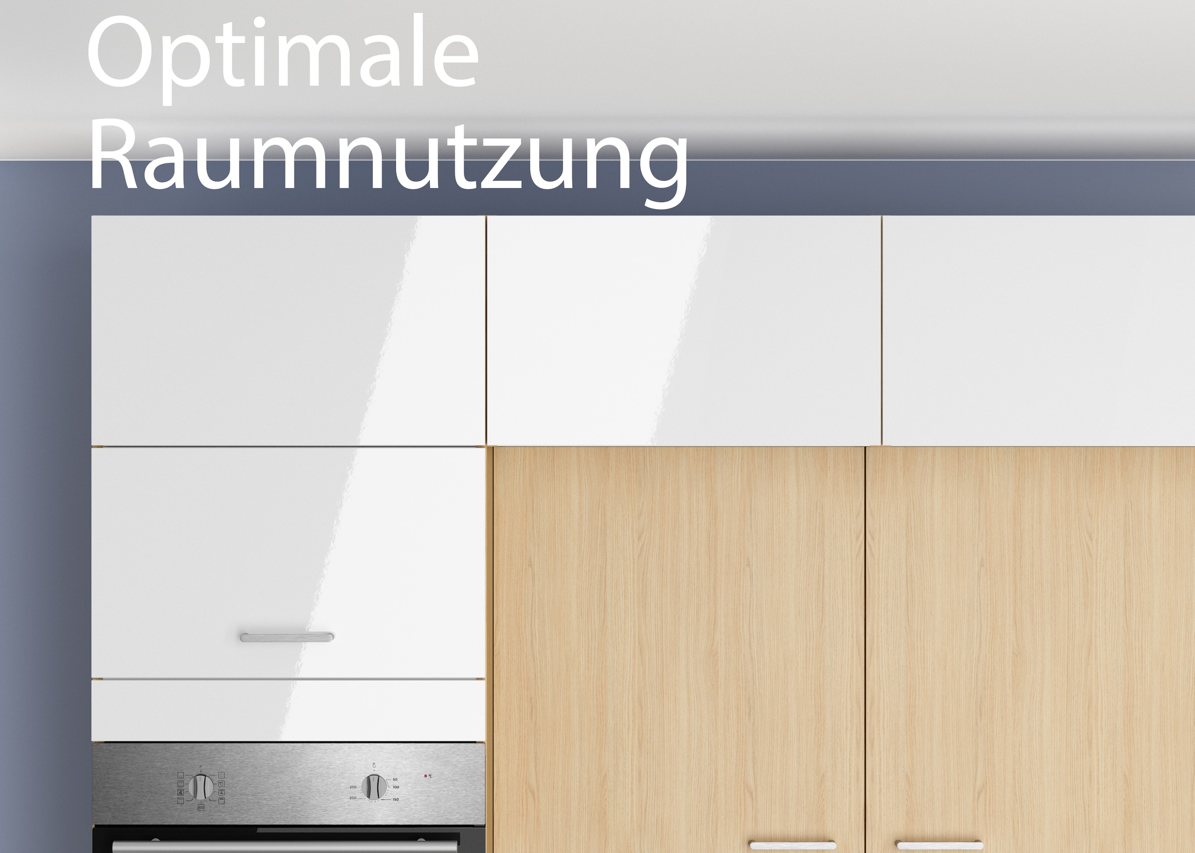 KOCHSTATION Aufsatzschrank »KS-Lucy« Breite 60 cm, Tiefe 57,1 cm,  mit 1 Tür "Push to Open"