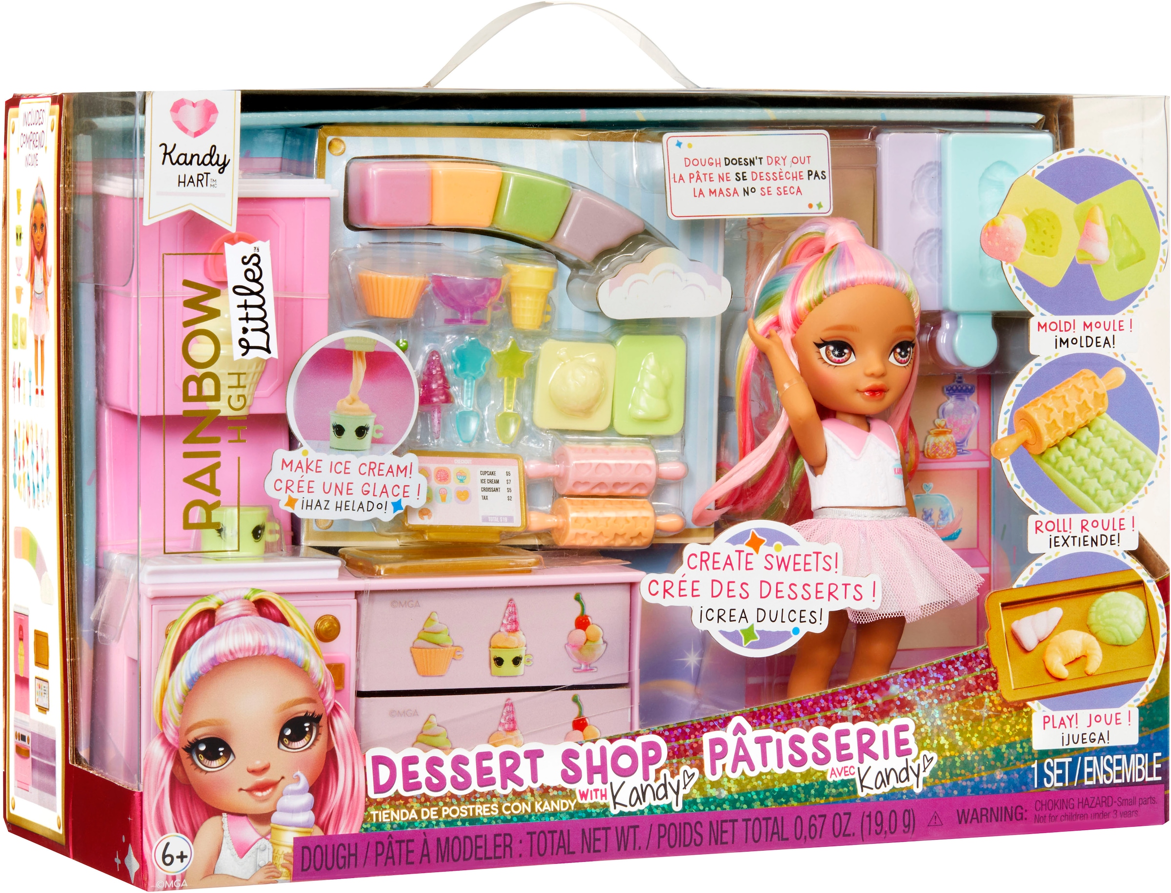 RAINBOW HIGH Minipuppe »Rainbow High Little Dessert Shop with Kandy Playset«