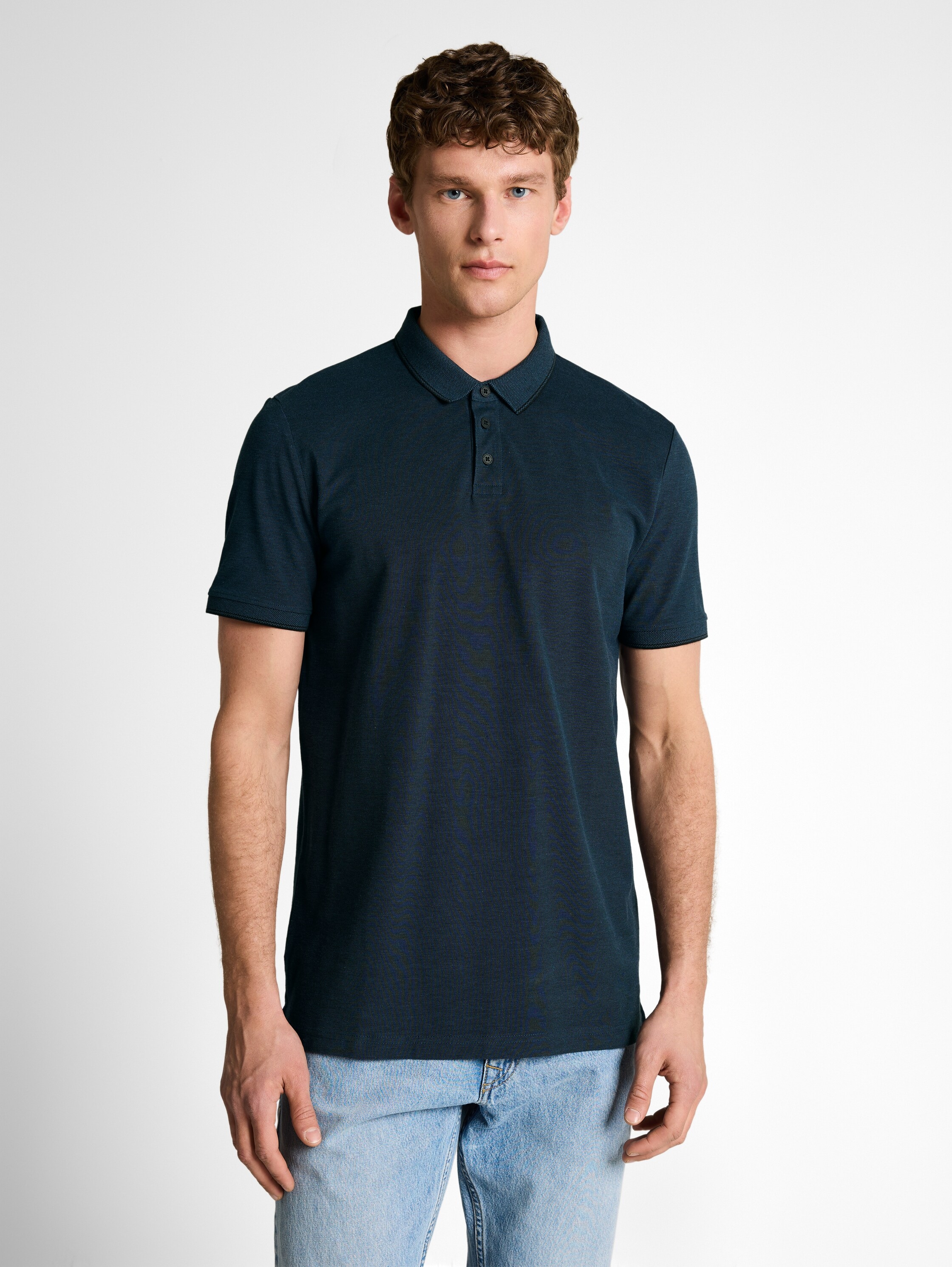 TOM TAILOR Denim Poloshirt mit Polo Kragen