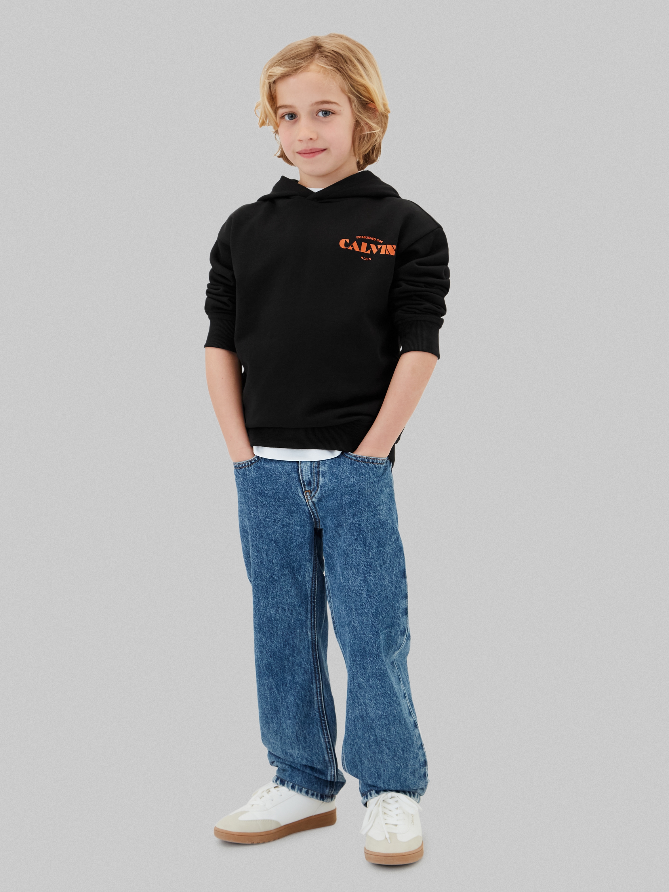 Calvin Klein Jeans Sweat à capuche »CALVIN SMALL CHEST PRINT HOODIE«, Regular fit mit Kapuze
