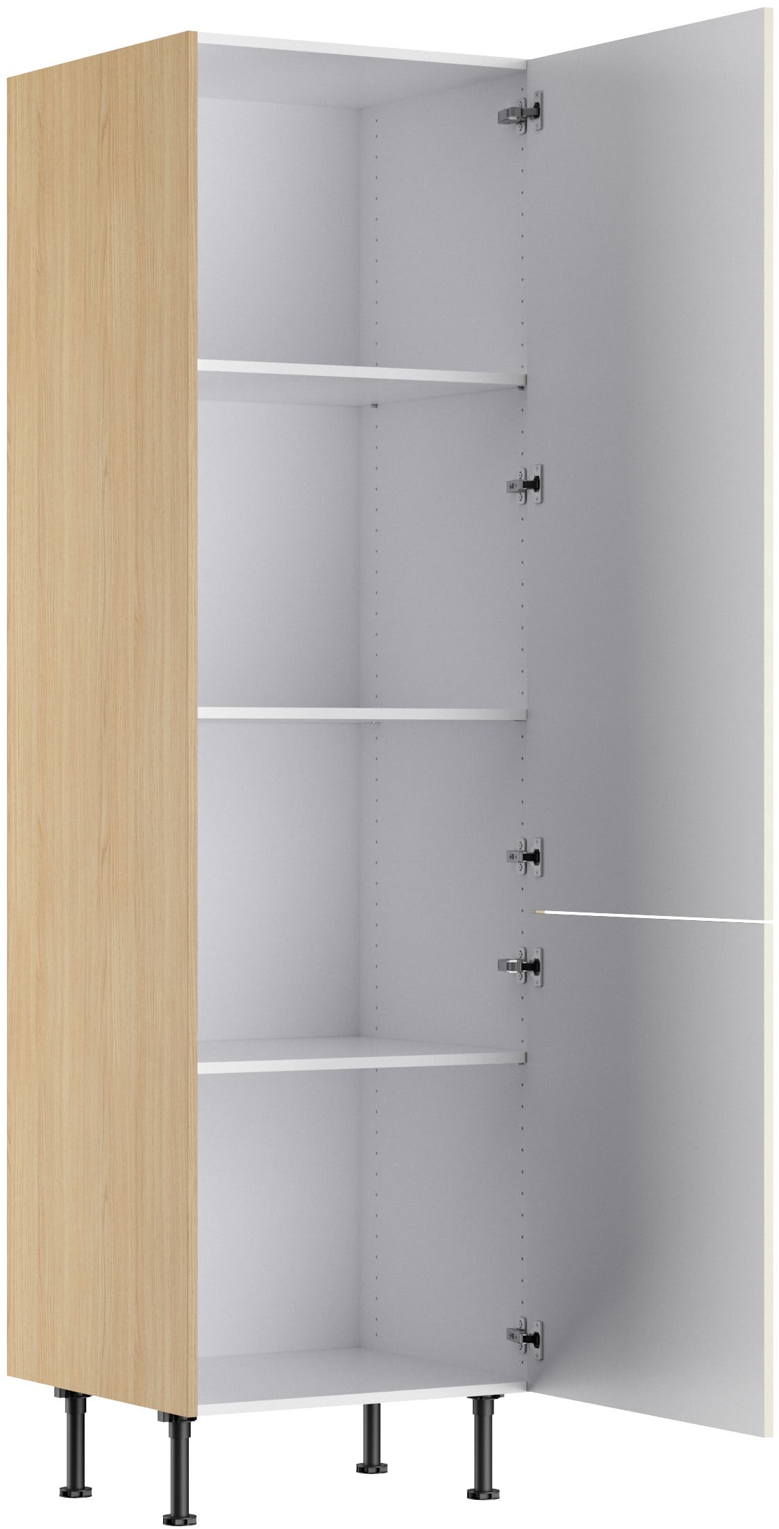 KOCHSTATION Vorratsschrank »KS-Lucy« Breite 60 cm, mit 2 Türen, Soft-Close, höhenverstellbare Füsse