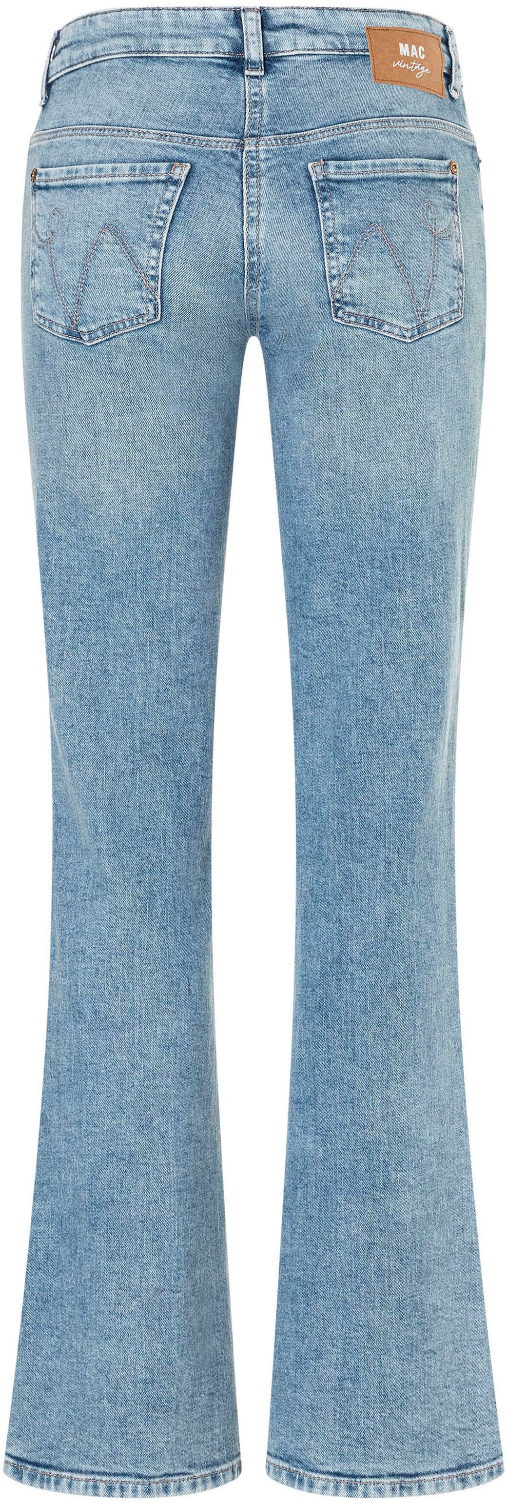 MAC Jeans bootcut »DETROIT flared« Aufwendig gearbeitete Details an den Vordertaschen