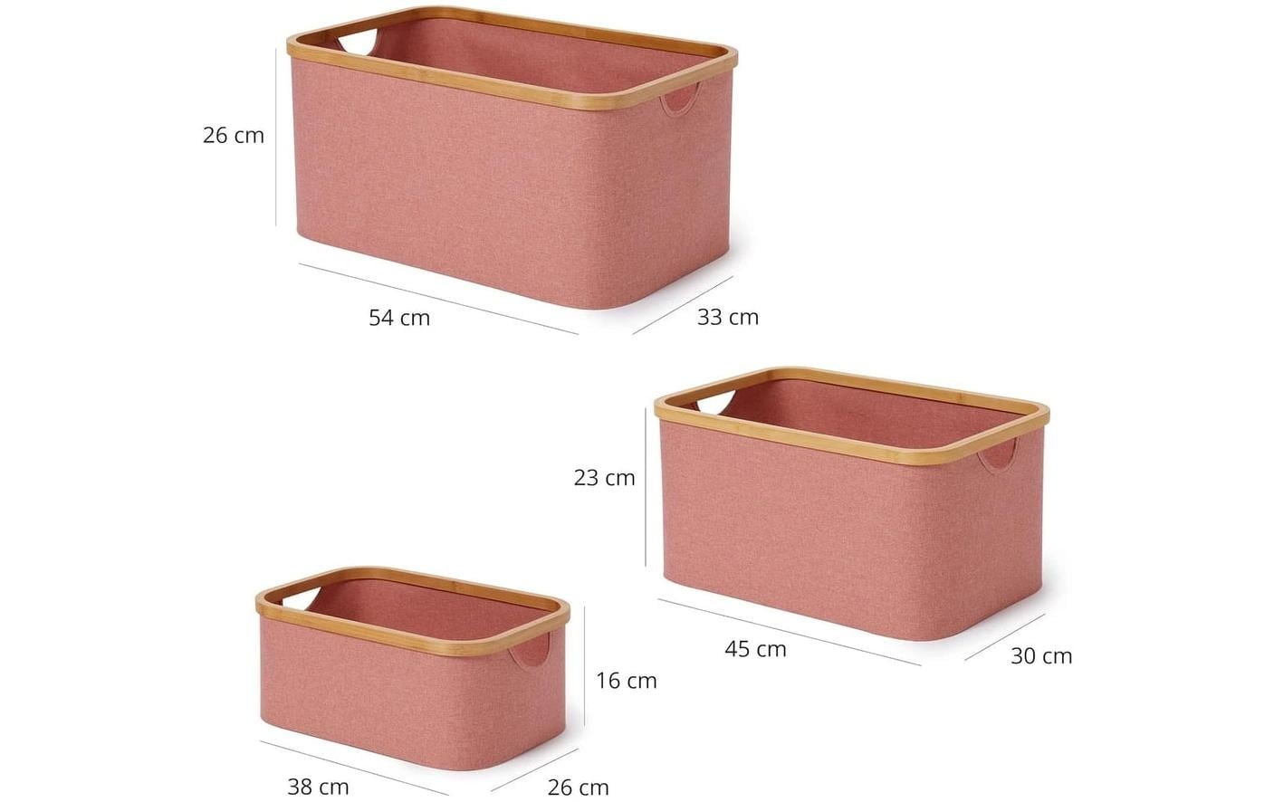 Lumaland Boîte de rangement »rechteckig 3 Stück«
