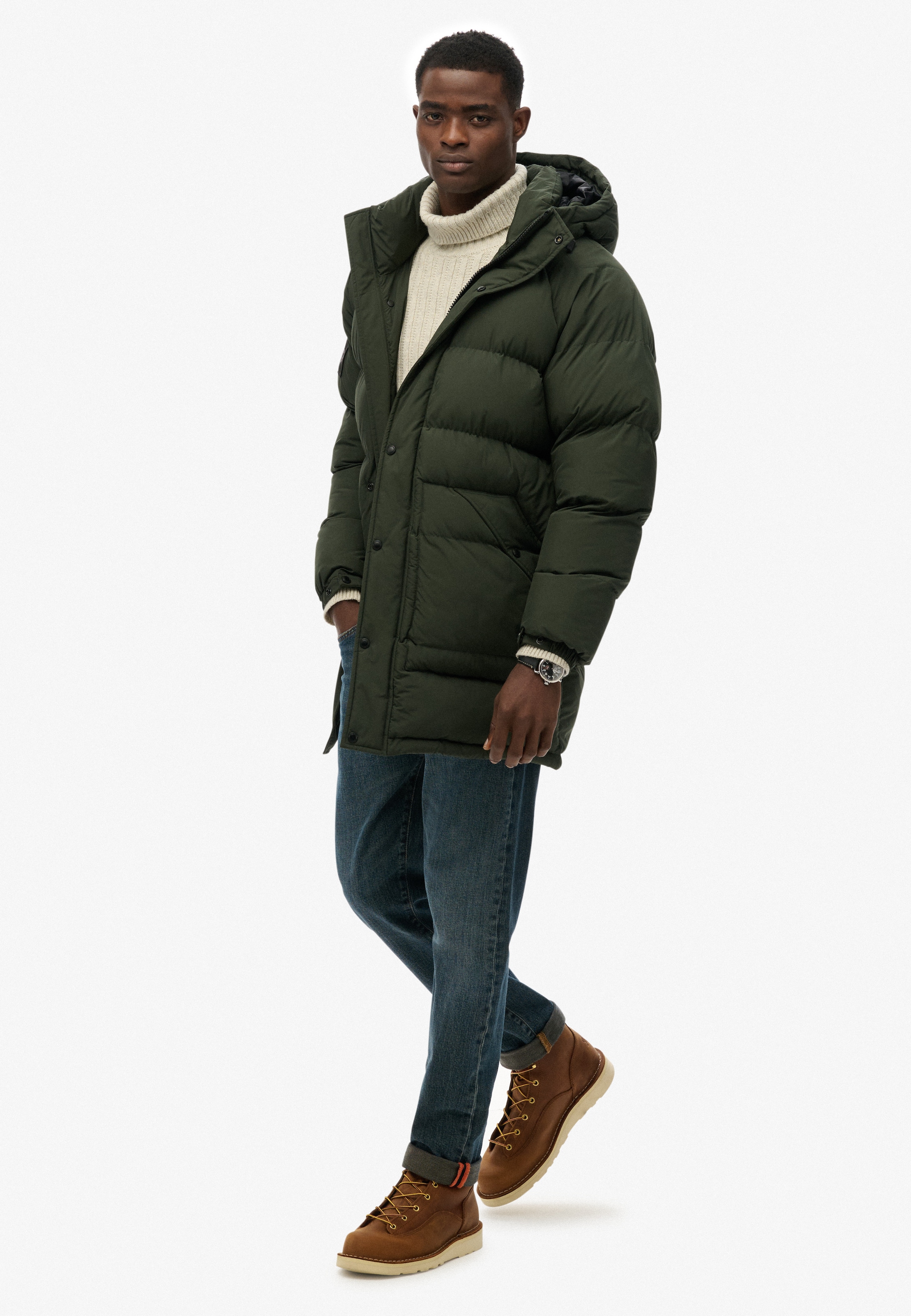 Superdry Veste matelassée »XPD LONGLINE BAFFLE PARKA« mit Kapuze