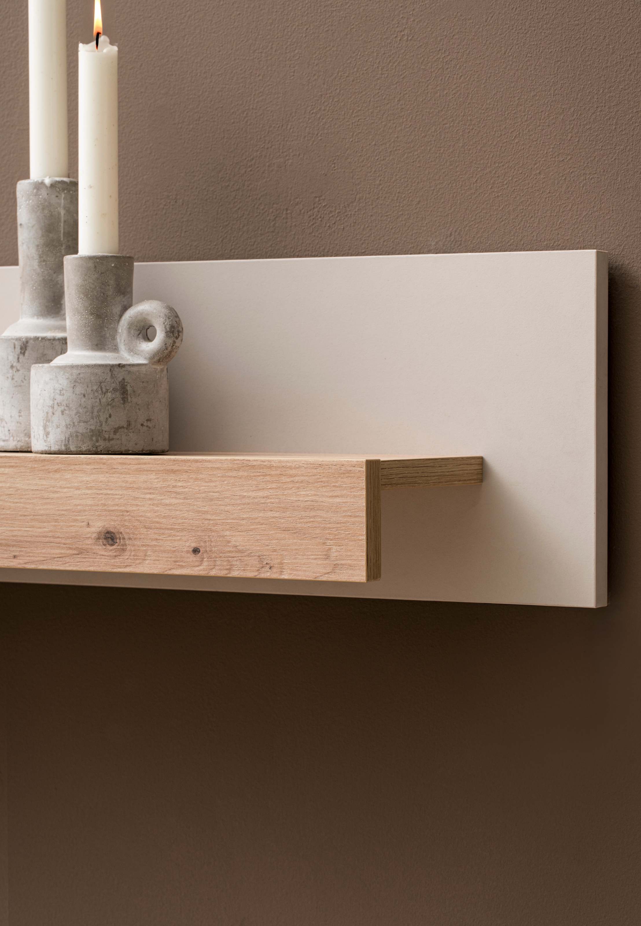 Home affaire Meuble mural »Sonora, moderne Anbauwand, Komplettset in Kaschmir/Eiche« Komplett-Set, 3 cuis tlg.