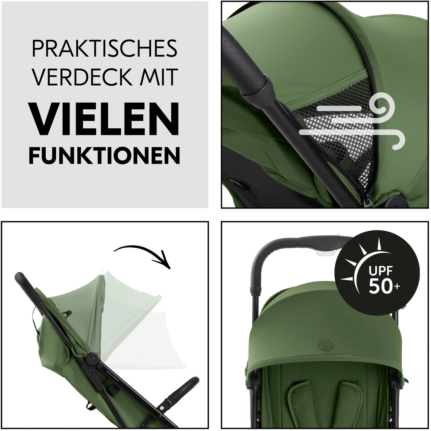 Hauck Poussette pour enfants »Travel N Care Plus Buggy, green« 22 kilos