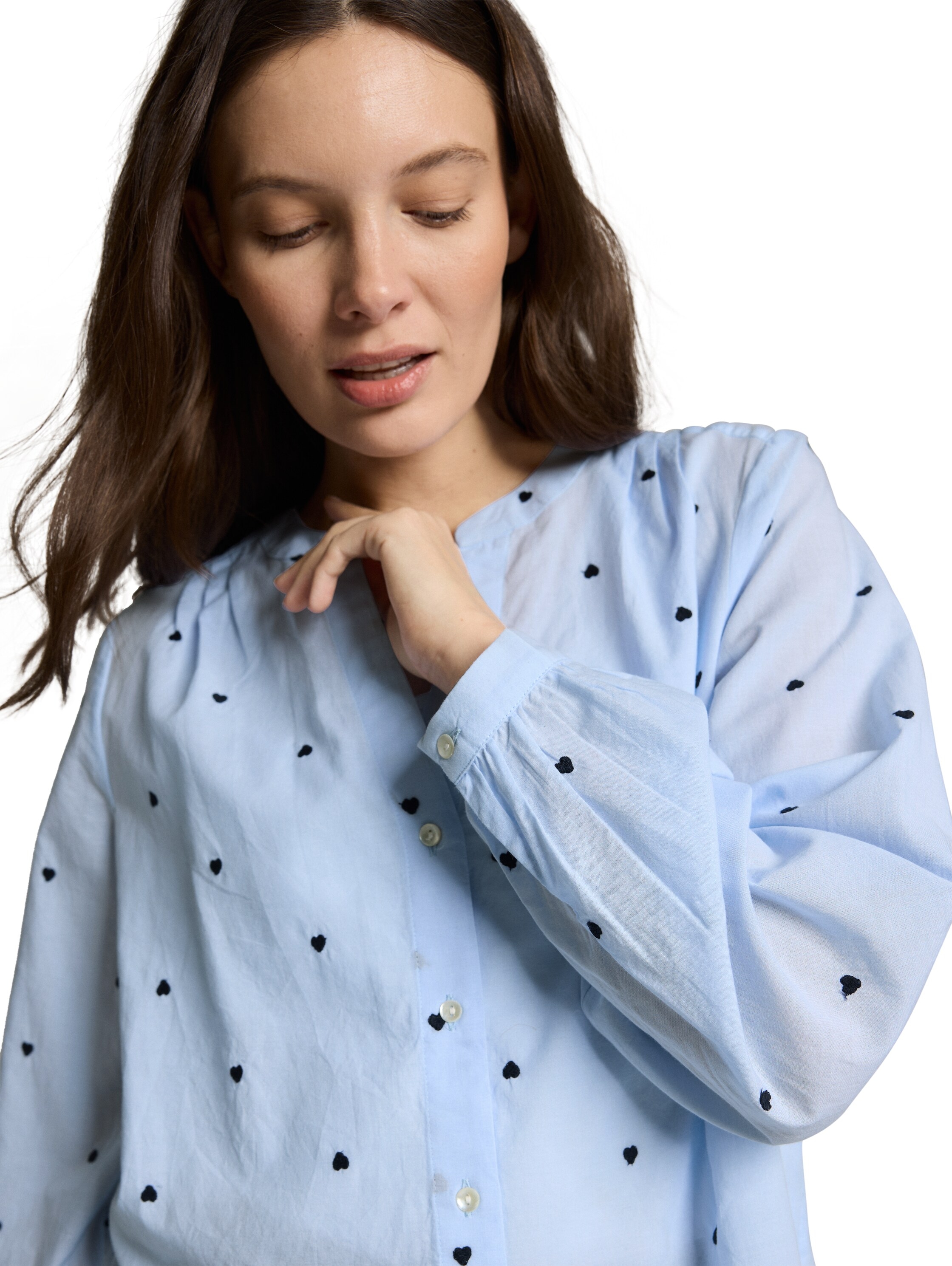 TOM TAILOR Blouse classique mit All-Over Print