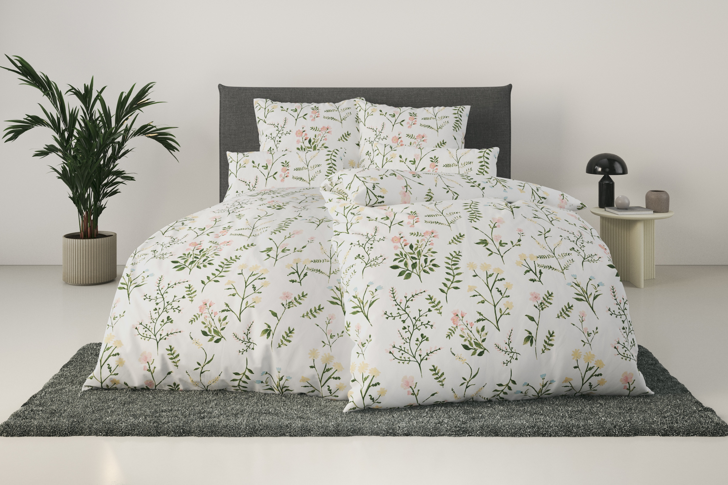 GOODproduct Bettwäsche »Claara« 2 mit Blumen Design, skandinavisch, romantische Bettwäsche
