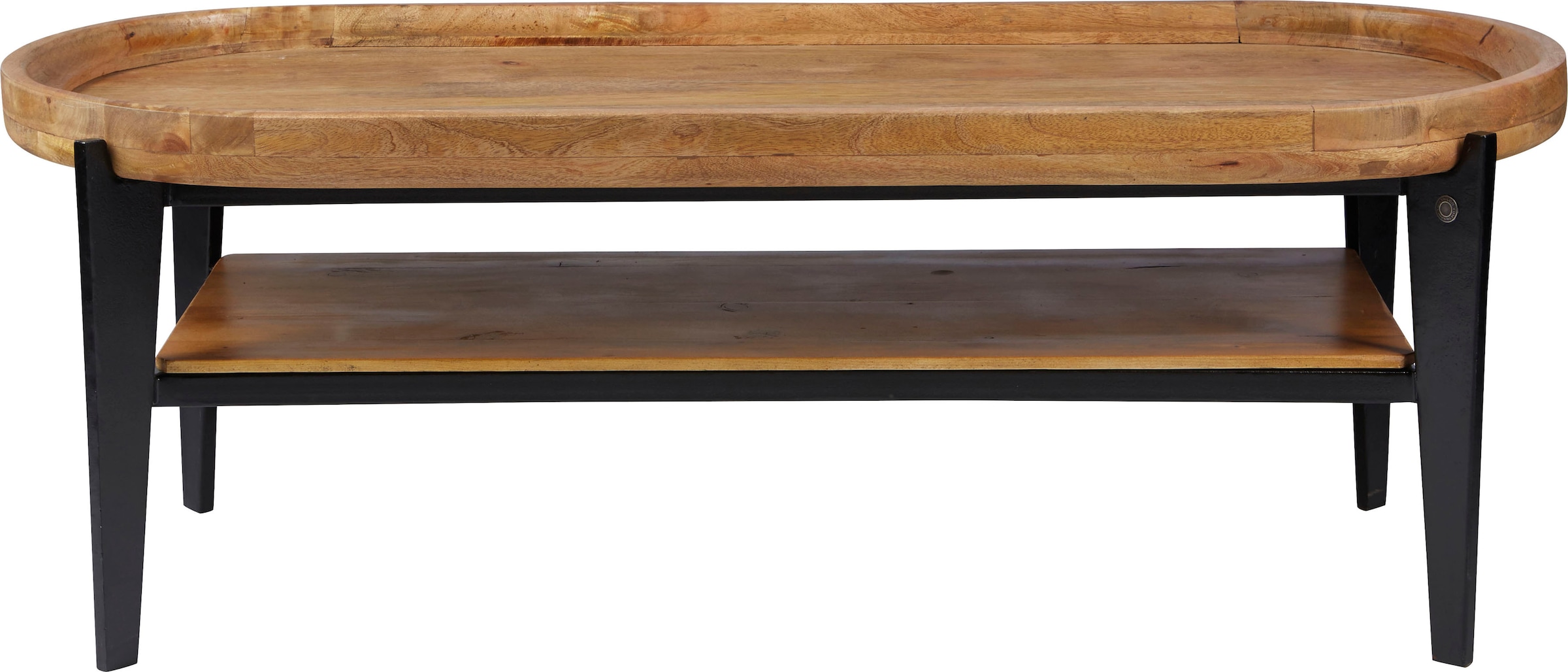 SIT Couchtisch »Telč aus Mangoholz mit Tablett & Metallgestell« Abnehmbare Tischplatte als praktisches Serviertablett nutzbar