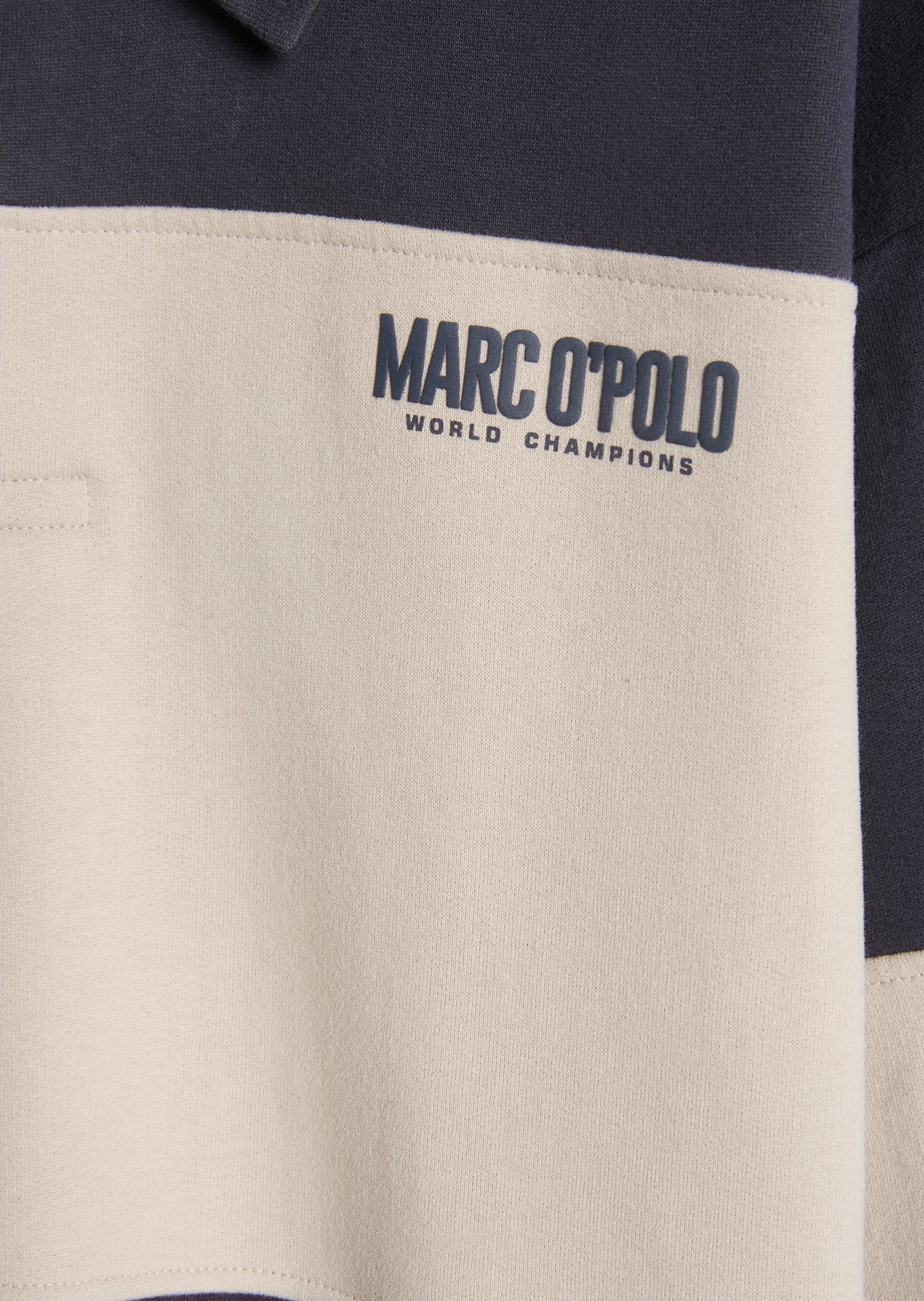 Marc O'Polo Sweat-shirt , avec col polo et rayures contrastées
