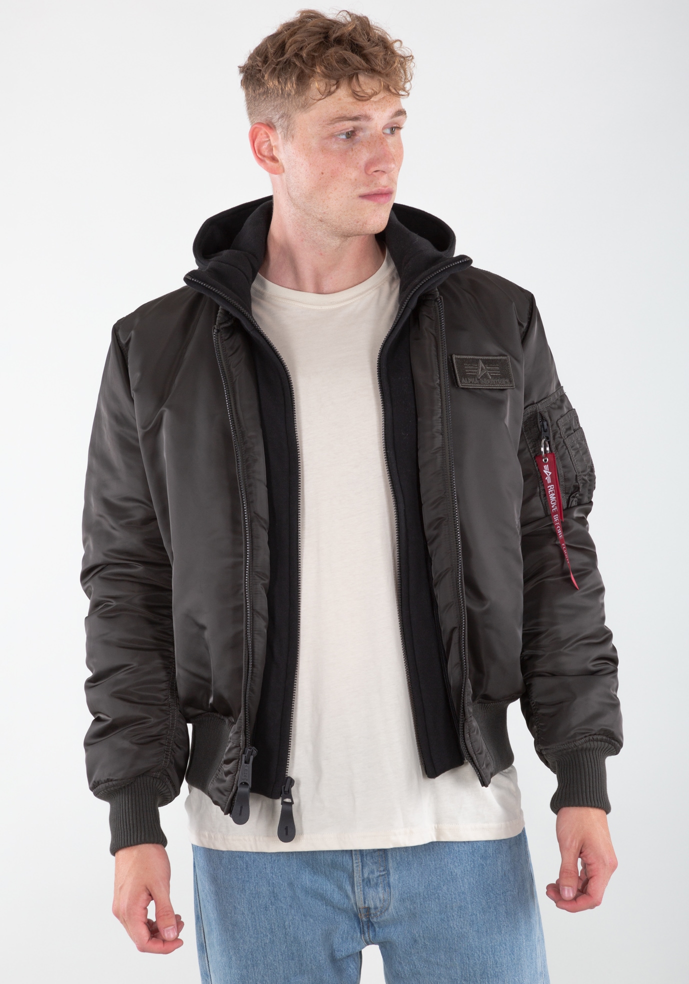 Alpha Industries Bomberjacke »MA-1 D-TEC« mit Kapuze
