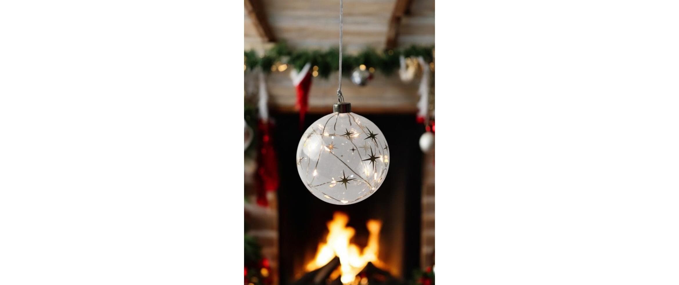   Boule de Noël »Dameco Glas Kugel mit Sternen«