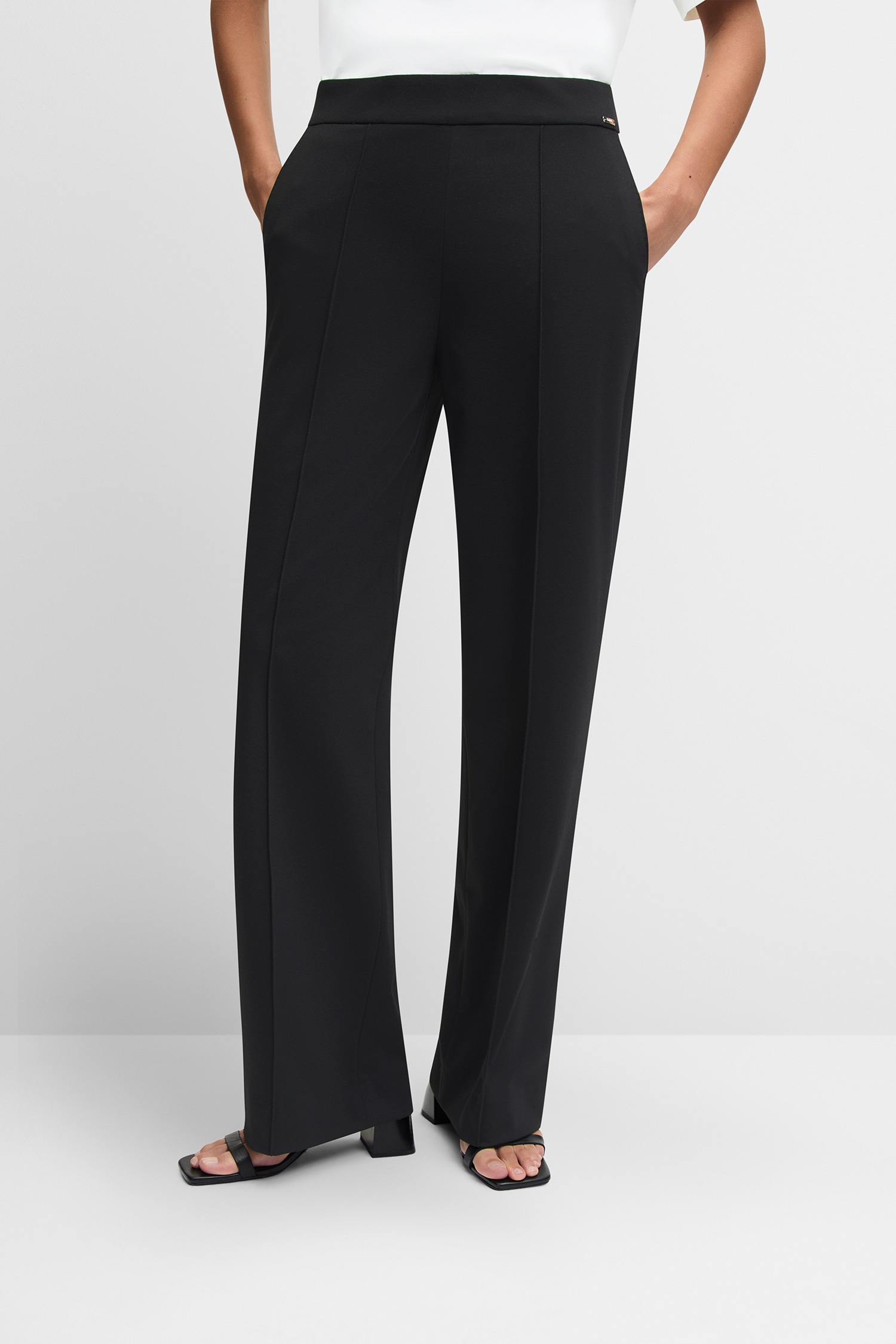 Cinque Pantalon marlène »CISILASSO«  elastischer Bund, hohe Leibhöhe, weites Bein