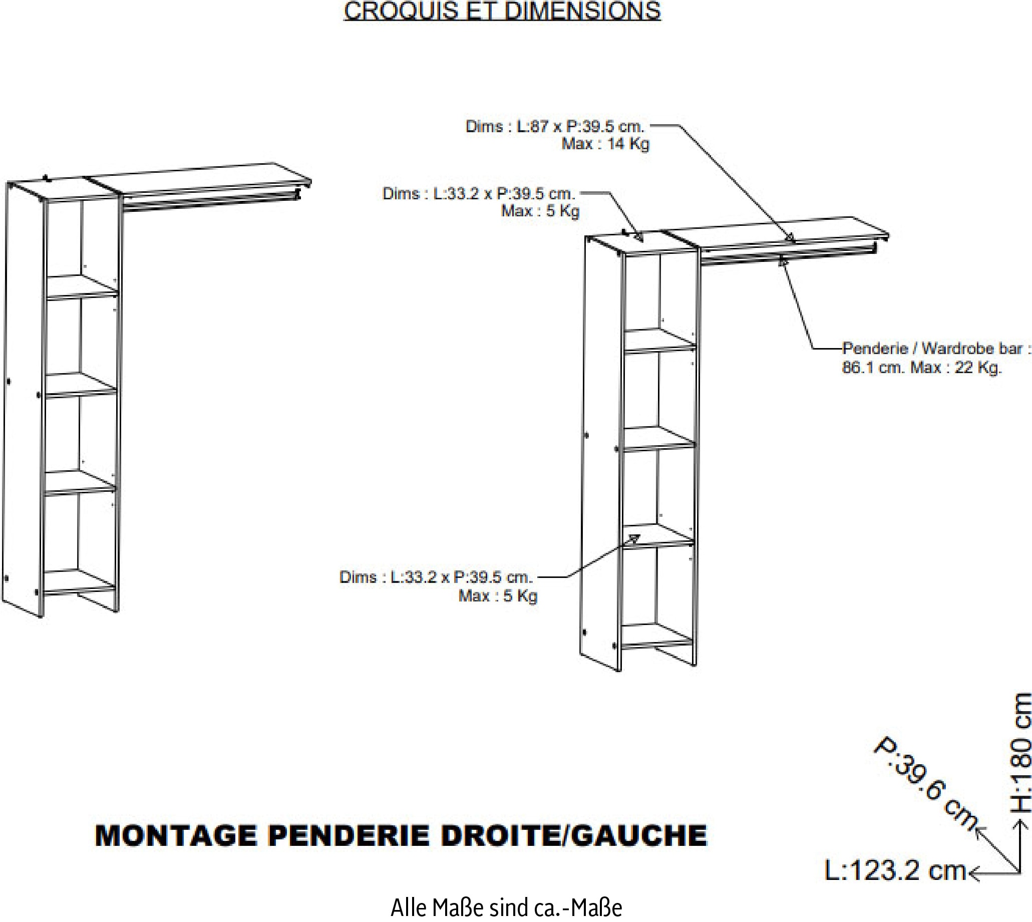 Demeyere GROUP Armoire vestiaire »Barbara« SYSTÈME D'ARMOIRE